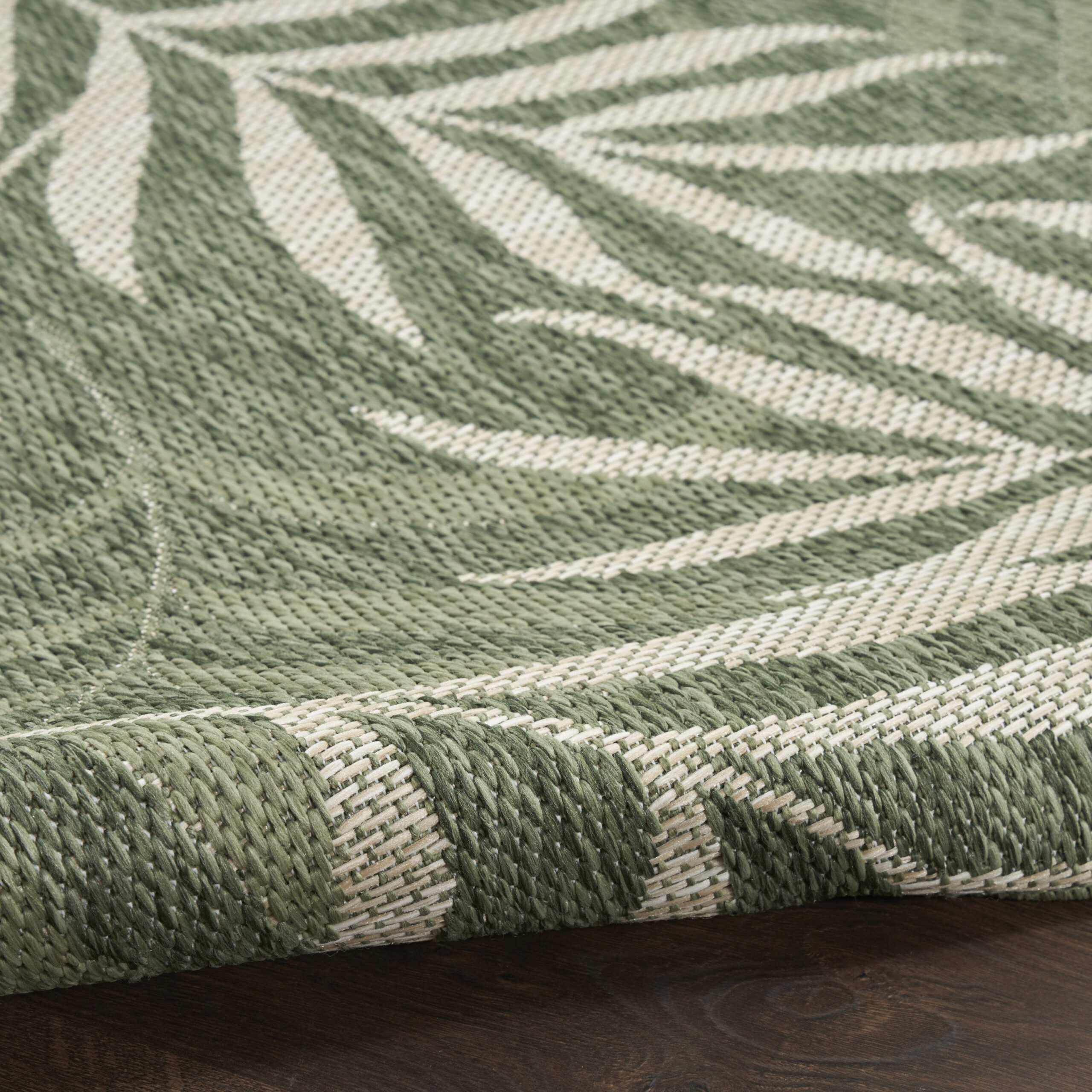 Nourison Garden Oasis GOA01 Green Ivory Area Rug - Image 3