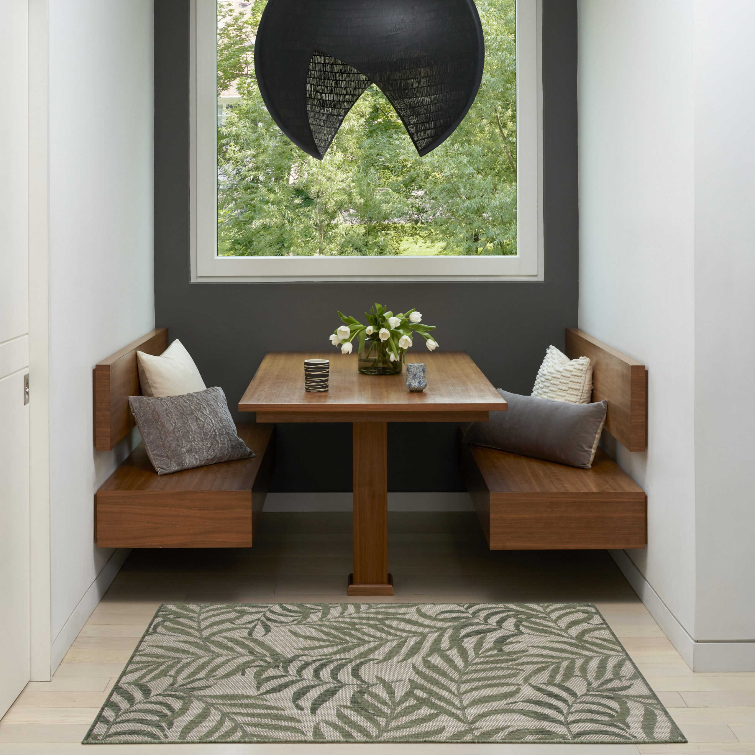 Nourison Garden Oasis GOA01 Ivory Green Area Rug - Image 5