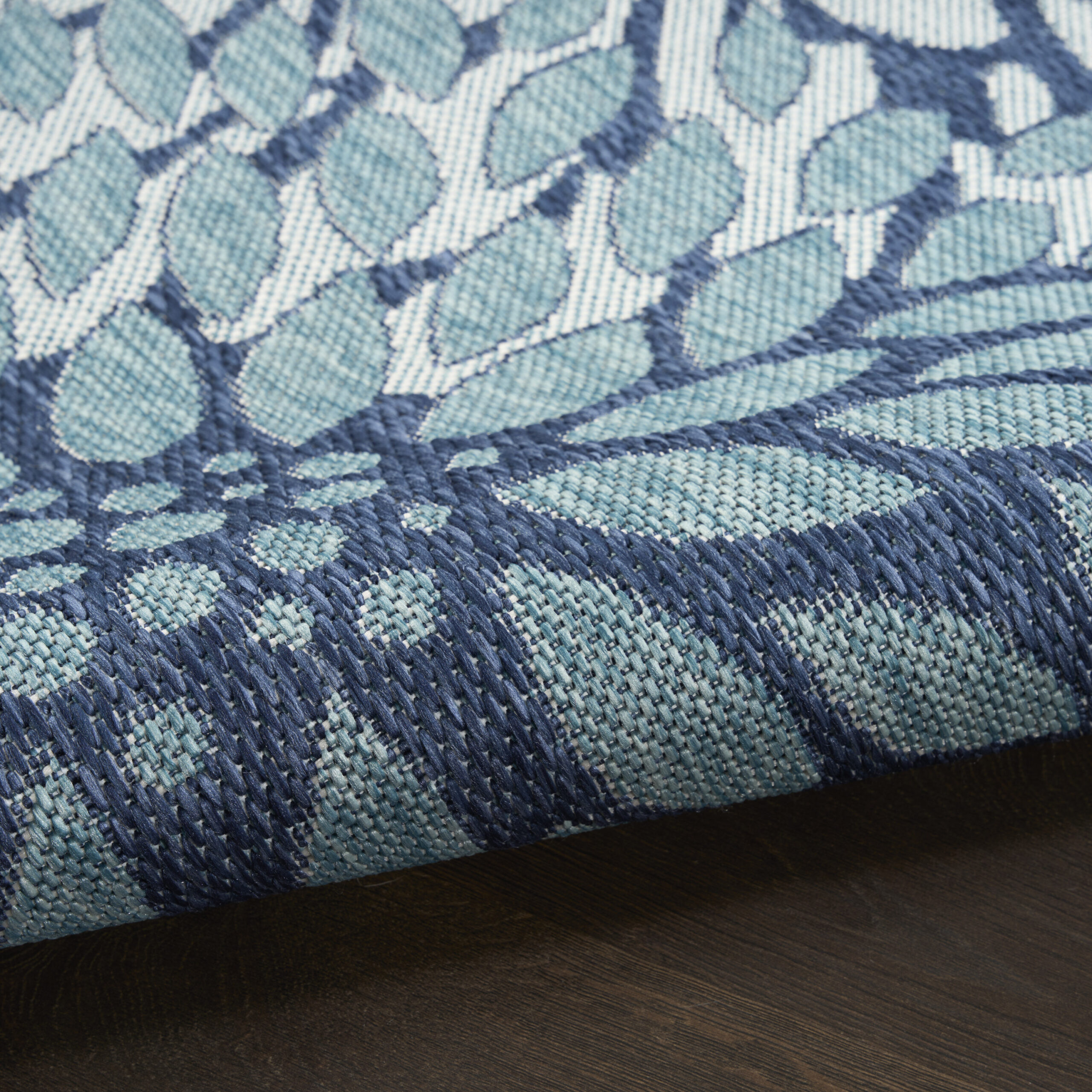 Nourison Garden Oasis GOA06 Navy Area Rug - Image 3