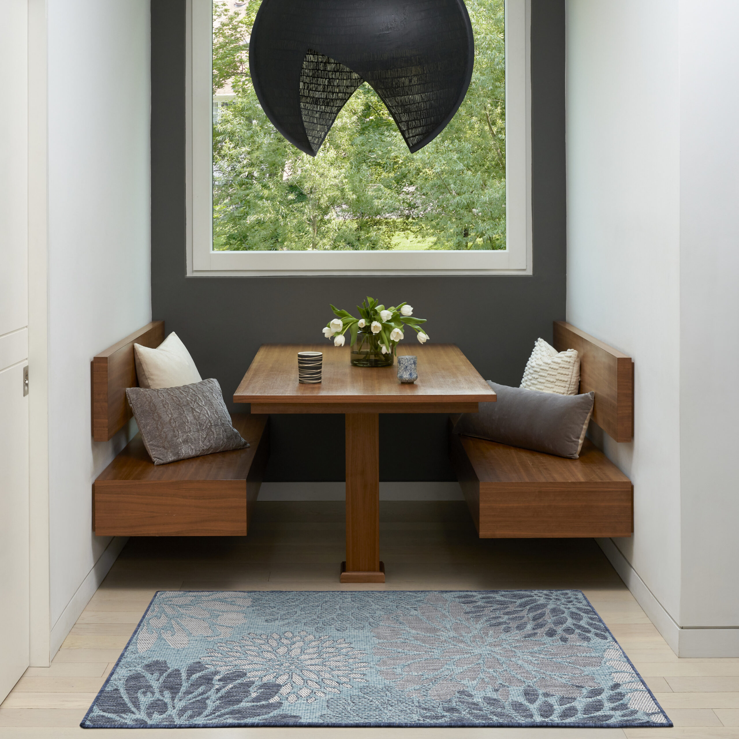 Nourison Garden Oasis GOA06 Navy Area Rug - Image 5