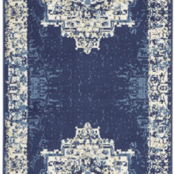 Nourison Grafix GRF14 Navy Blue Area Rug
