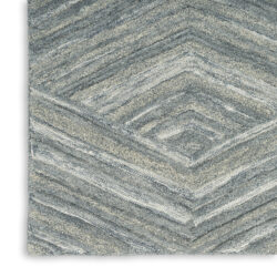 Alternative view of Nourison Graceful GRU03 Blue Area Rug