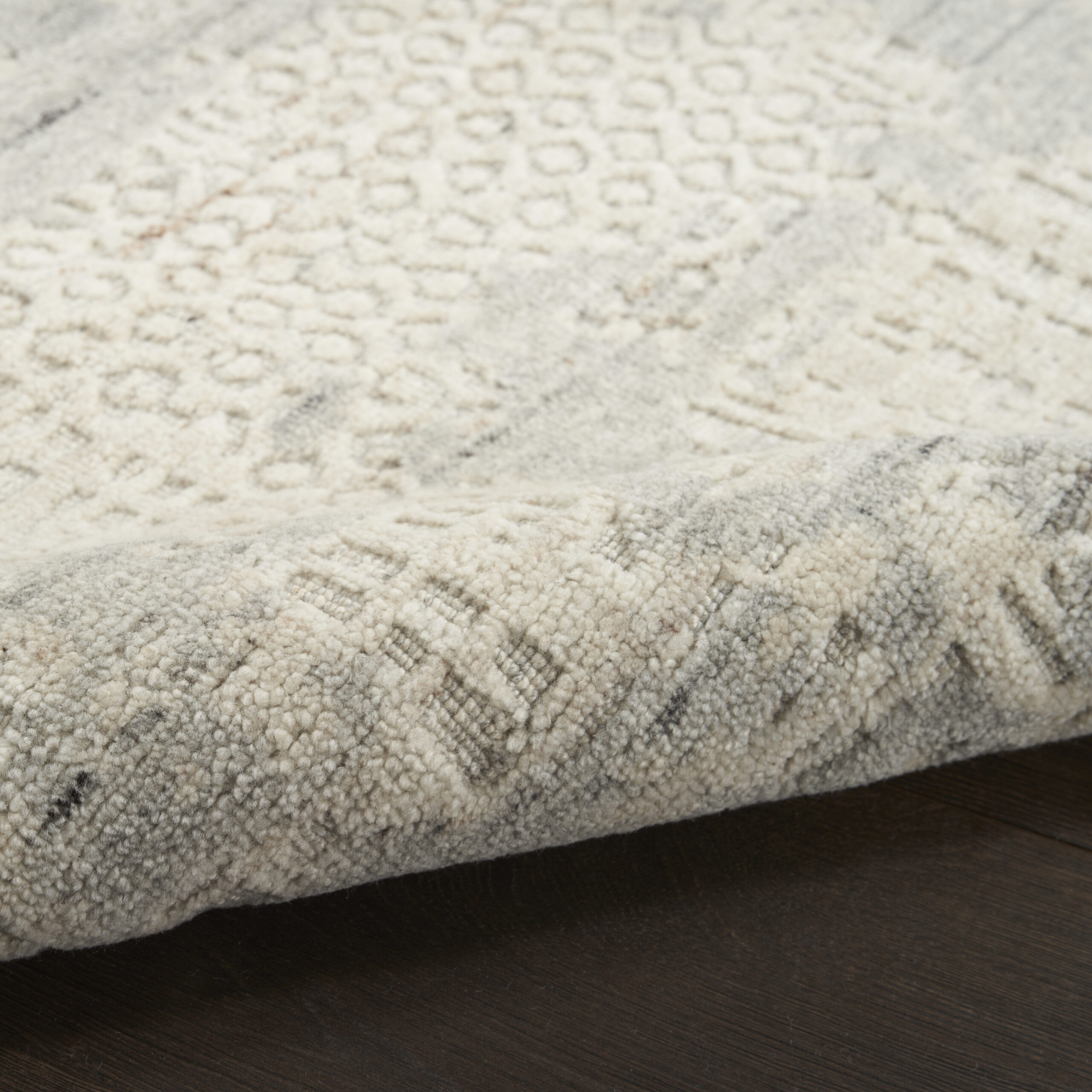 Nourison Harmony HAY04 Ivory Grey Area Rug - Image 3