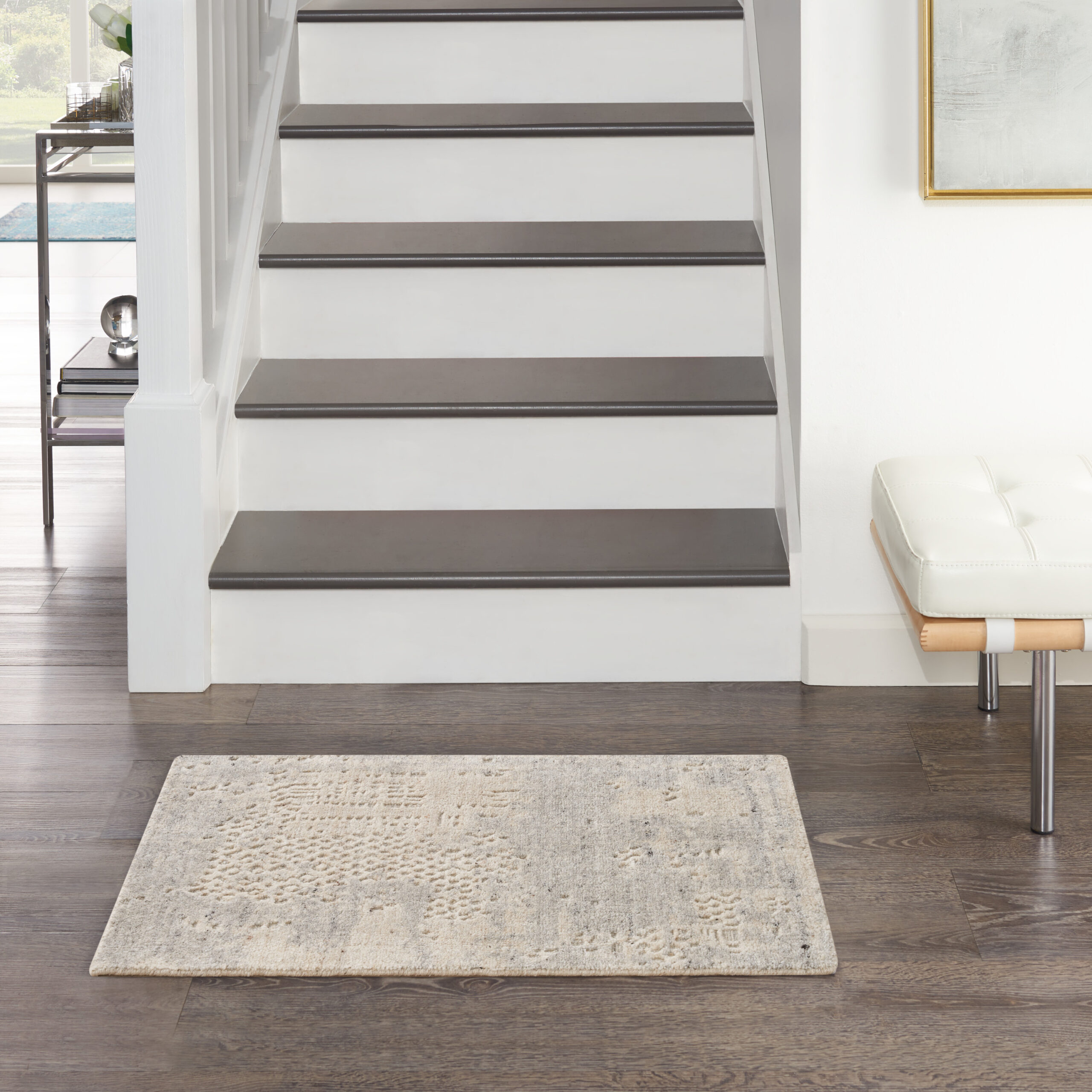 Nourison Harmony HAY04 Ivory Grey Area Rug - Image 5