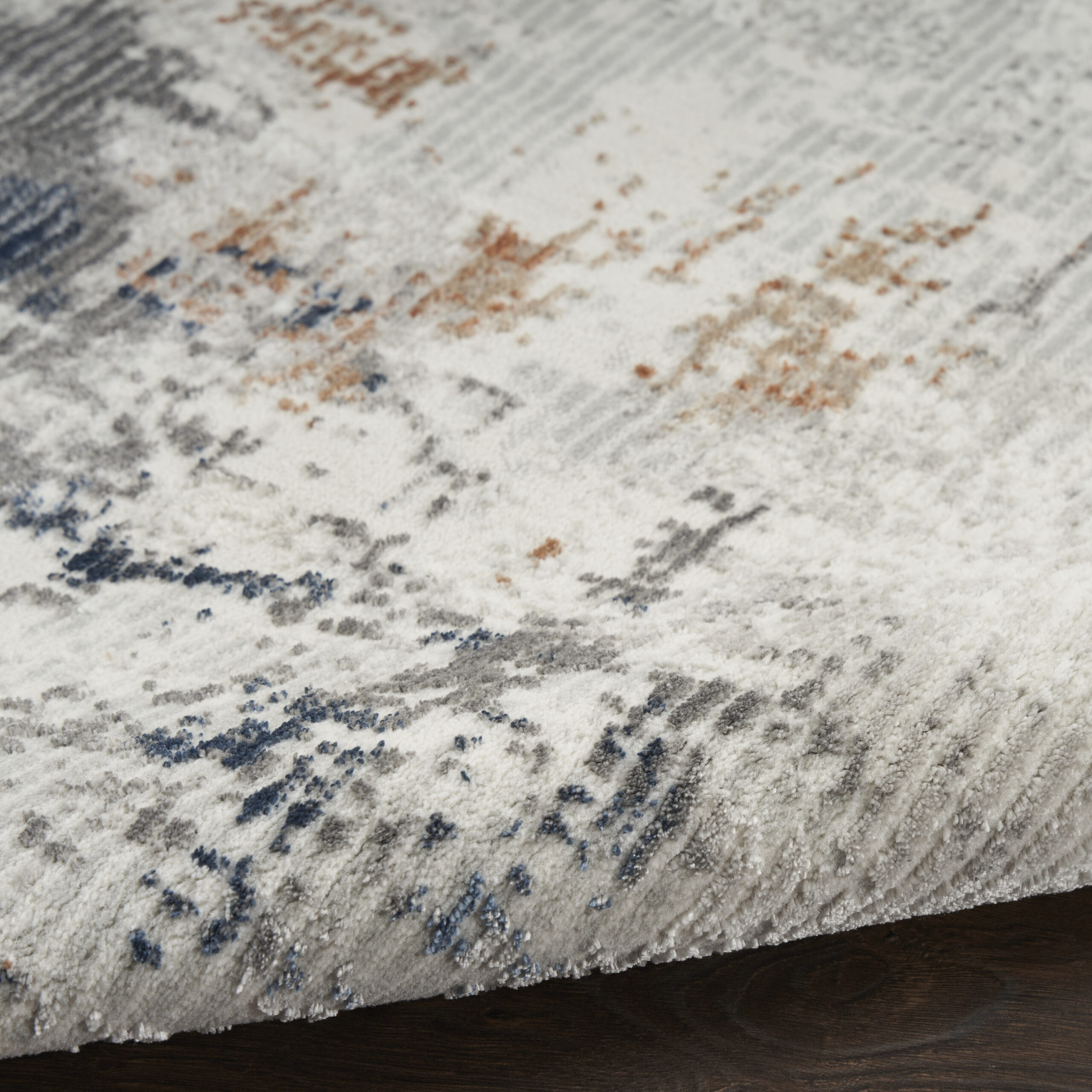 Nourison Home Texture HMT04 Grey Blue Area Rug - Image 3