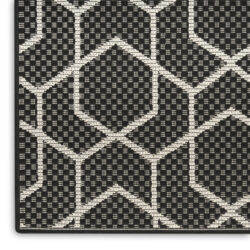 Alternative view of Nourison Horizon Indoor/Outdoor HOZ01 Black Area Rug