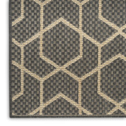 Alternative view of Nourison Horizon Indoor/Outdoor HOZ01 Charcoal Area Rug