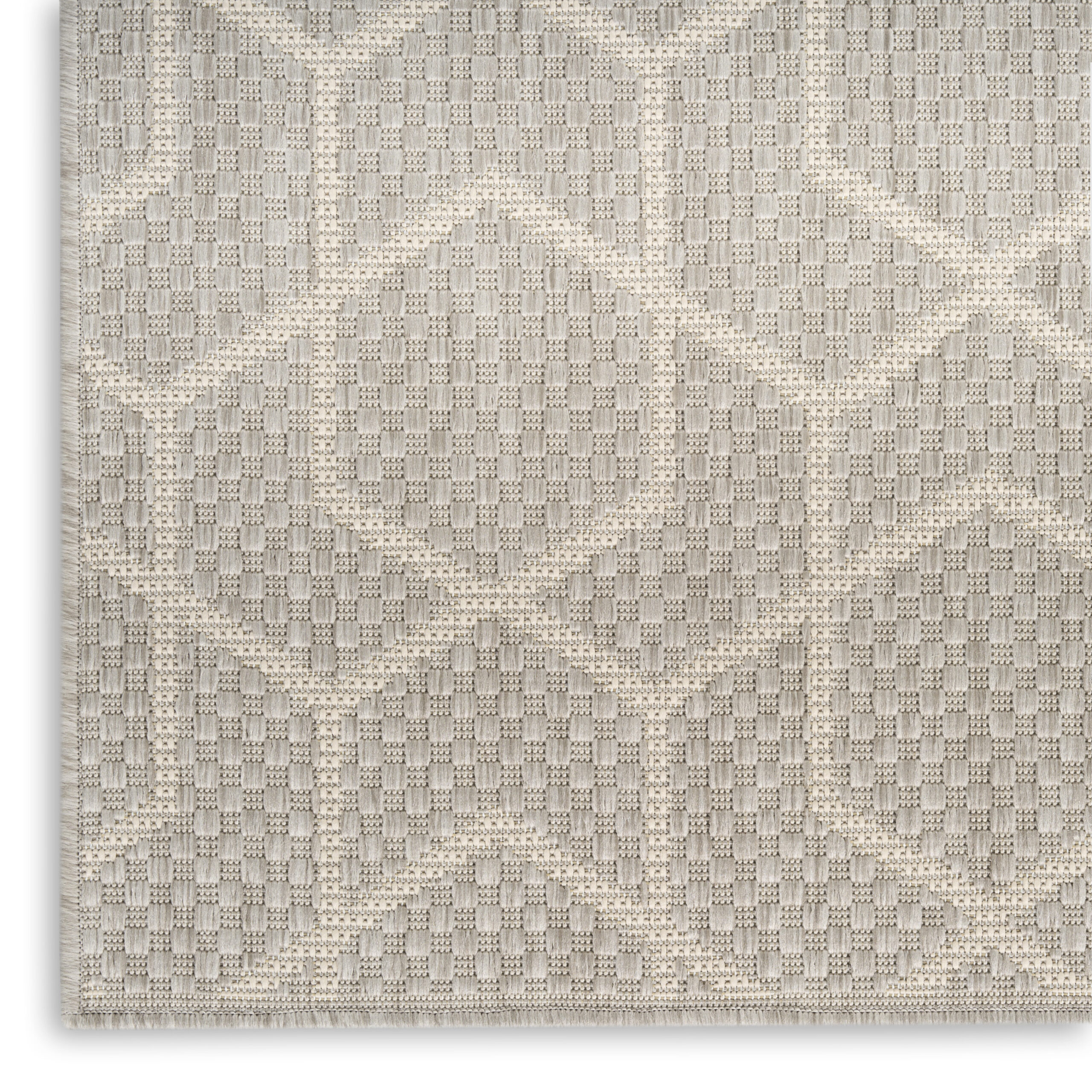 Nourison Horizon Indoor/Outdoor HOZ01 Grey Area Rug - Image 2