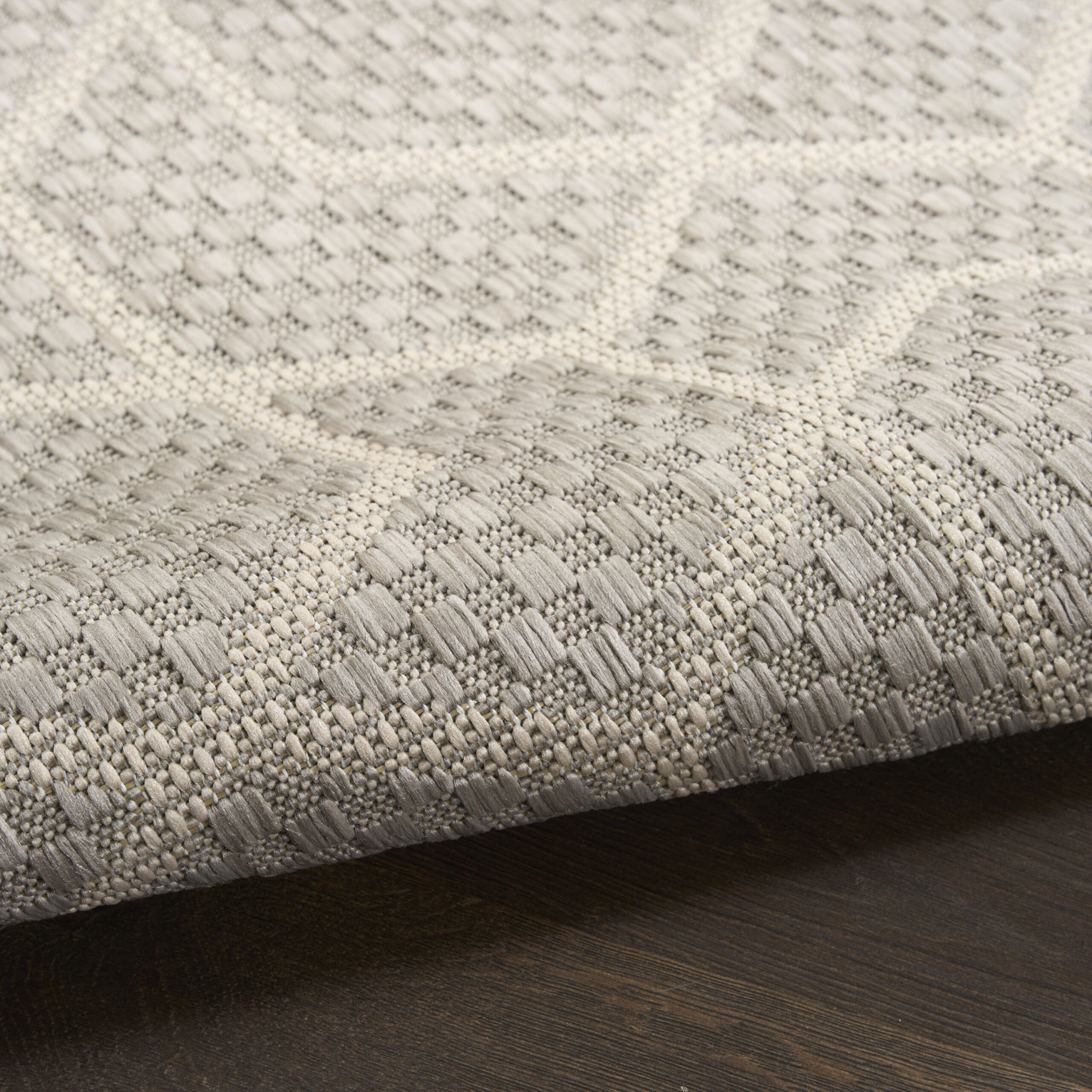 Nourison Horizon Indoor/Outdoor HOZ01 Grey Area Rug - Image 3