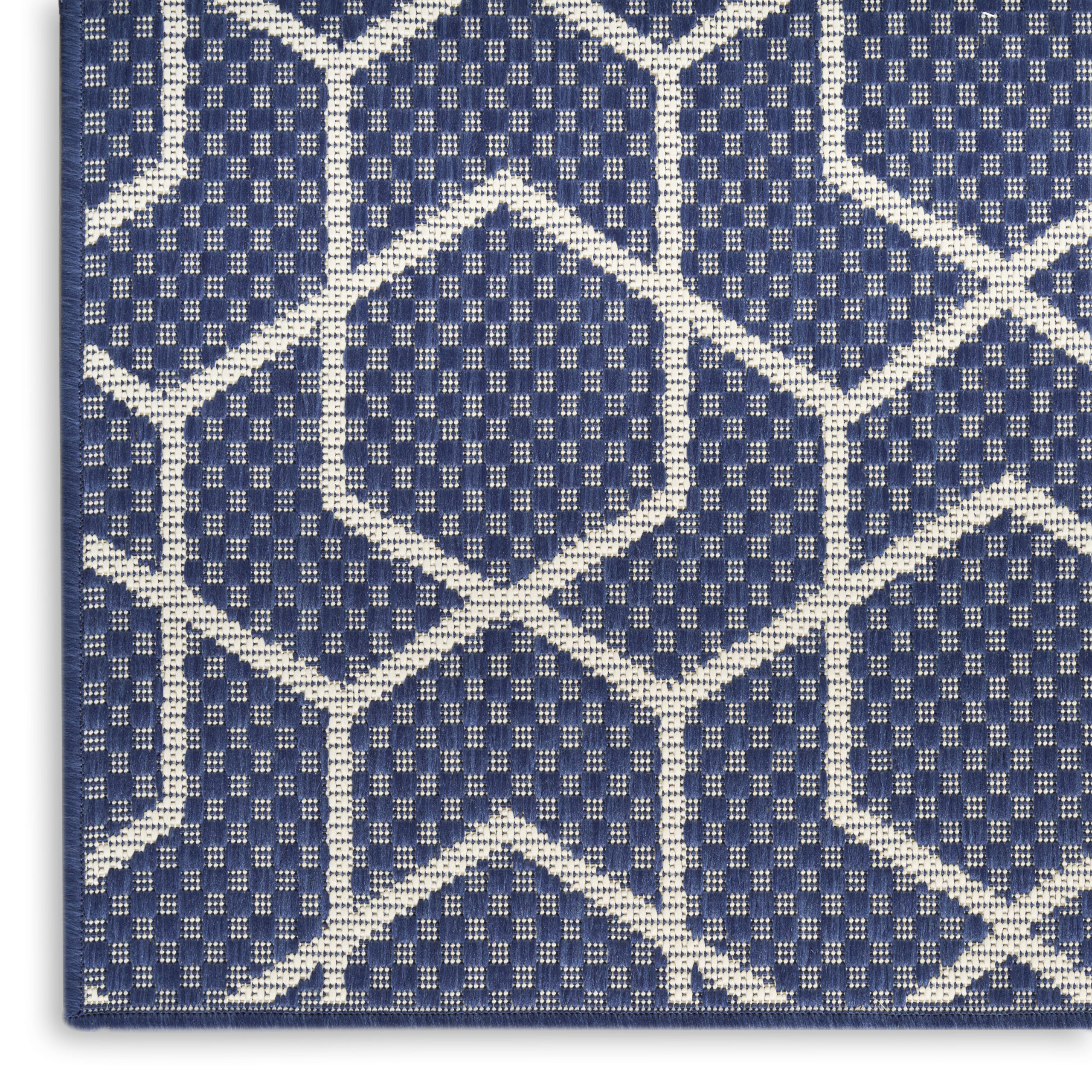 Nourison Horizon Indoor/Outdoor HOZ01 Navy Area Rug - Image 2