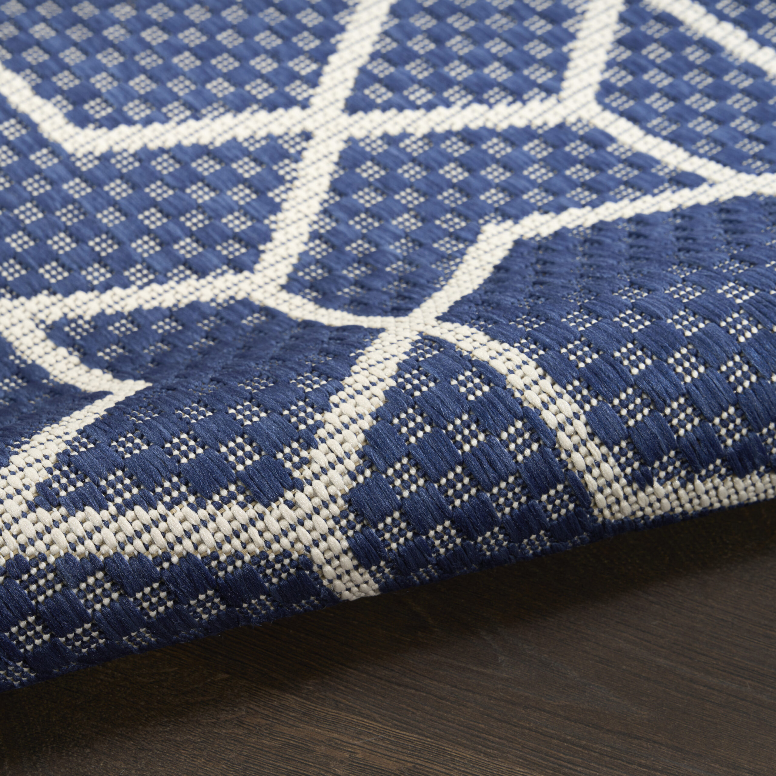 Nourison Horizon Indoor/Outdoor HOZ01 Navy Area Rug - Image 3