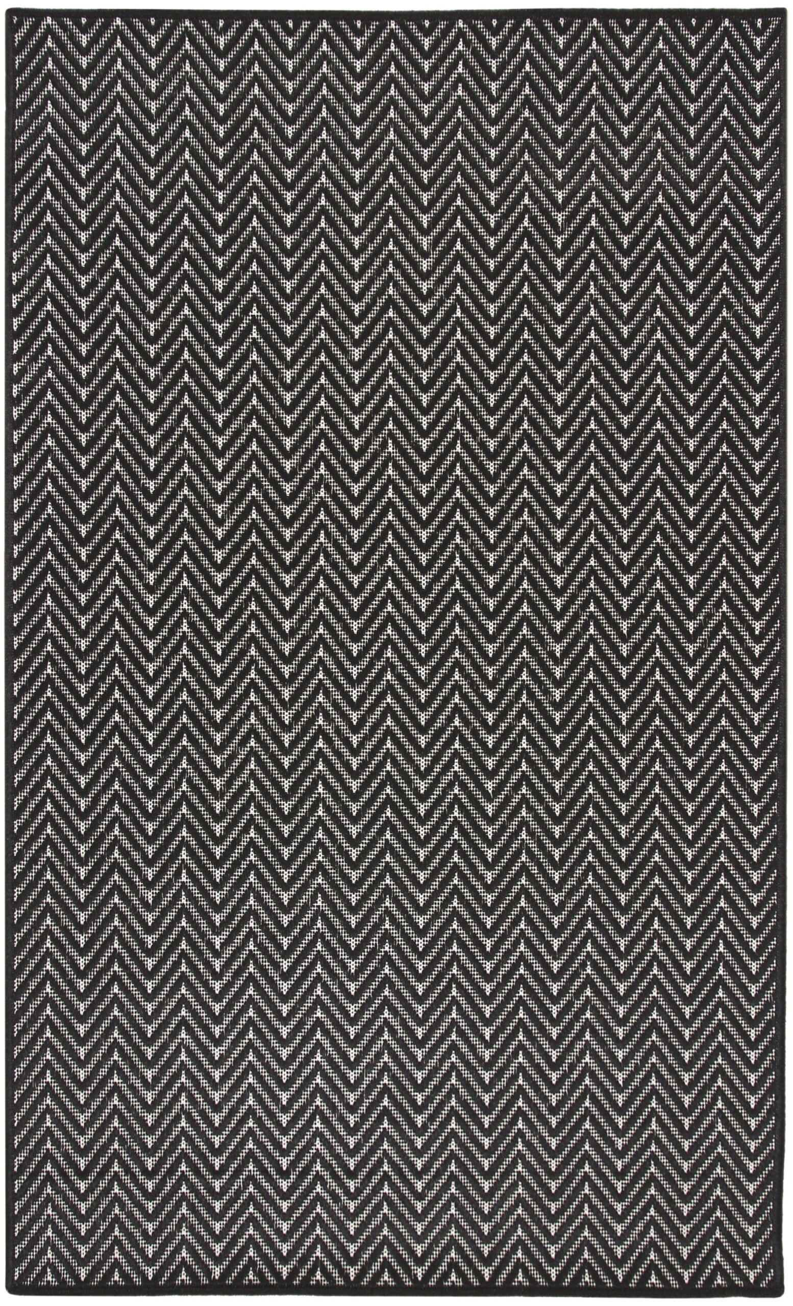 Nourison Horizon Indoor/Outdoor HOZ02 Black Area Rug