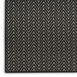 Alternative view of Nourison Horizon Indoor/Outdoor HOZ02 Black Area Rug