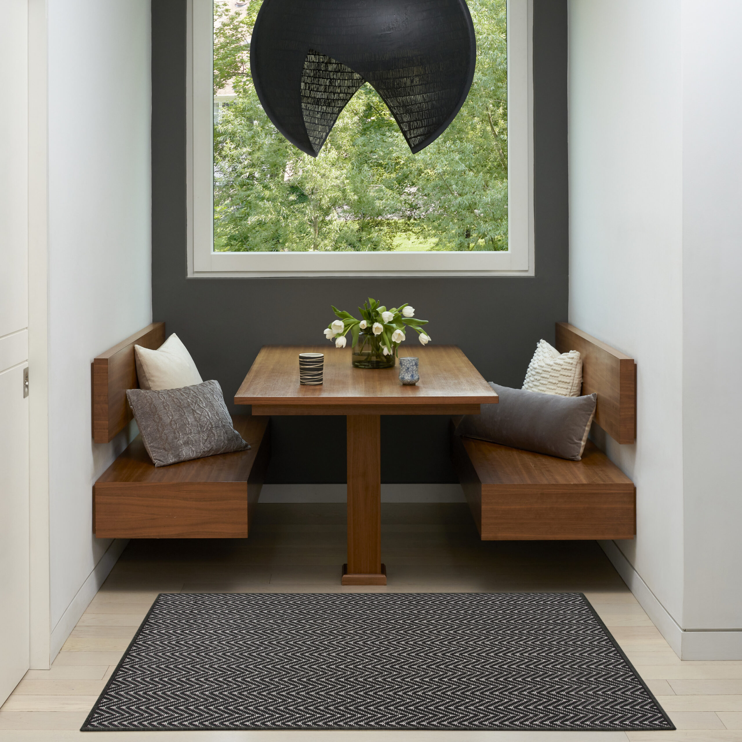 Nourison Horizon Indoor/Outdoor HOZ02 Black Area Rug - Image 5