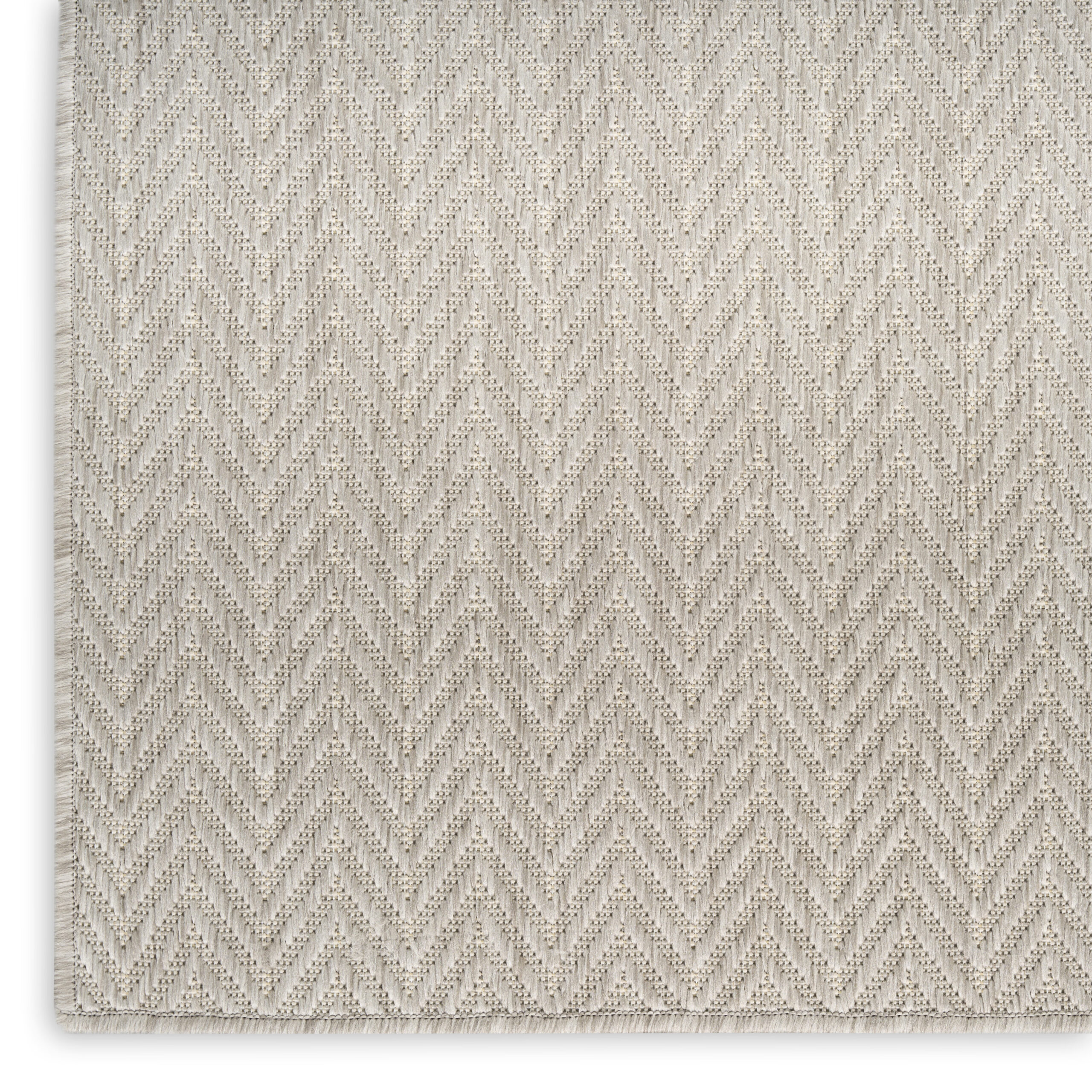 Nourison Horizon Indoor/Outdoor HOZ02 Grey Area Rug - Image 2