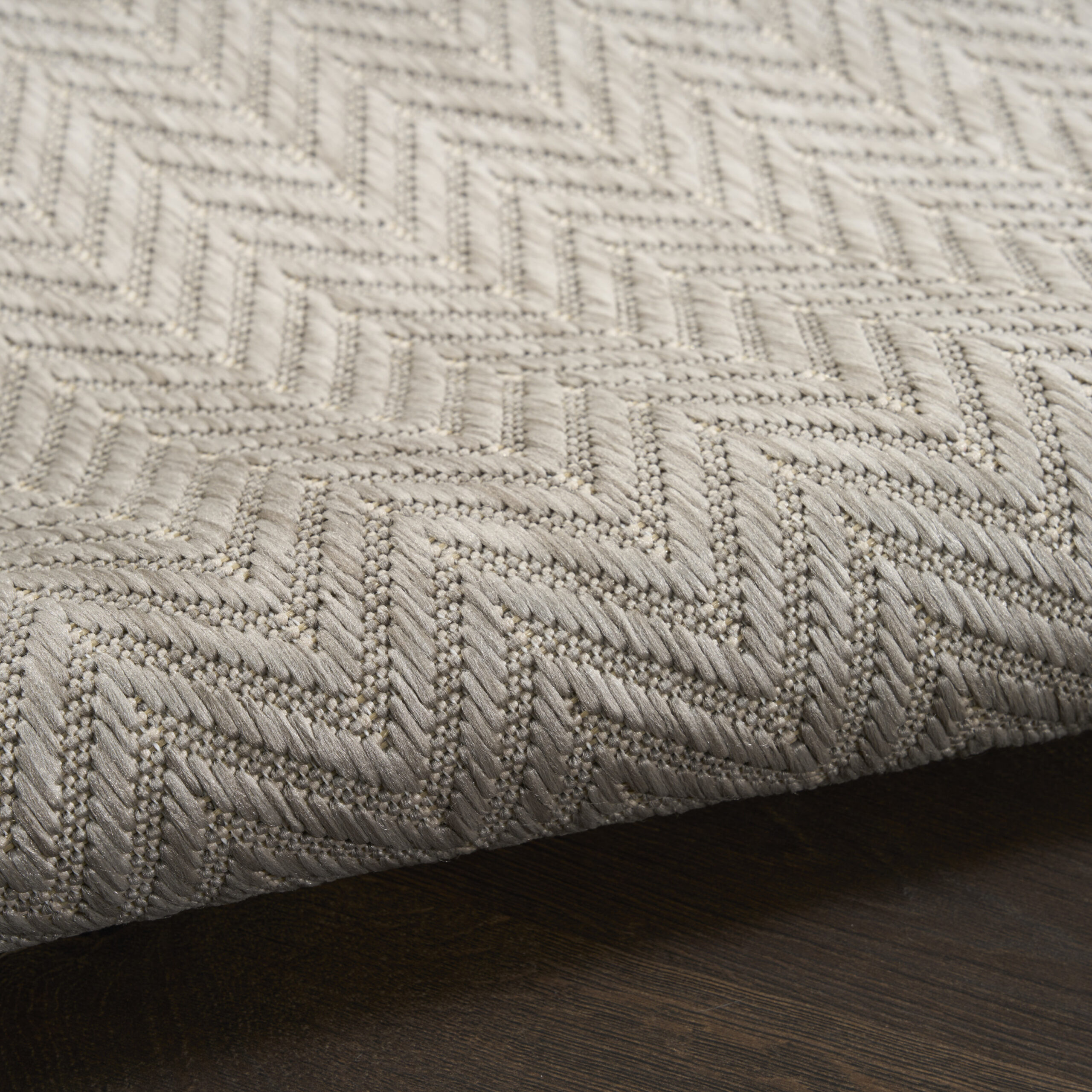 Nourison Horizon Indoor/Outdoor HOZ02 Grey Area Rug - Image 3