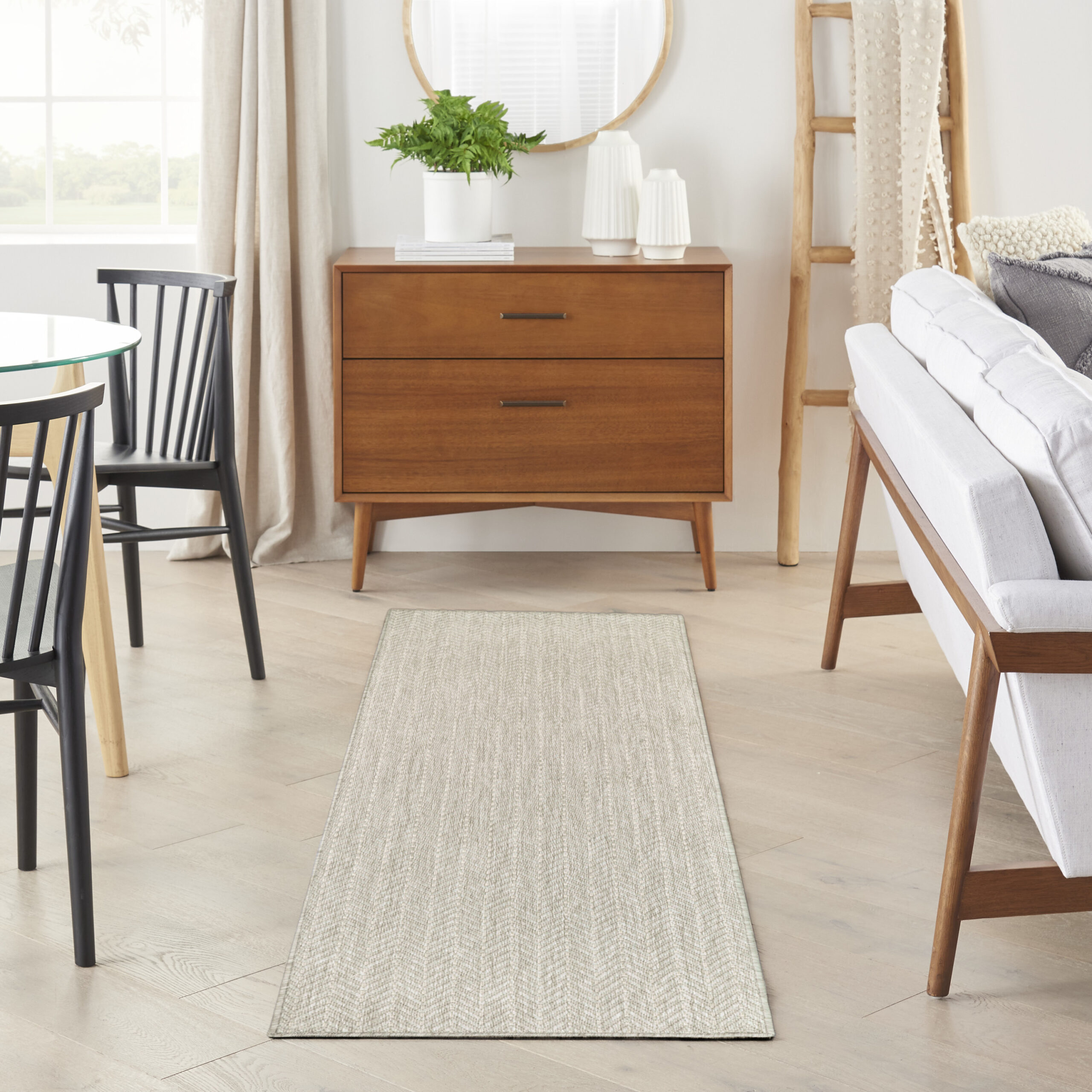 Nourison Horizon Indoor/Outdoor HOZ02 Grey Area Rug - Image 5