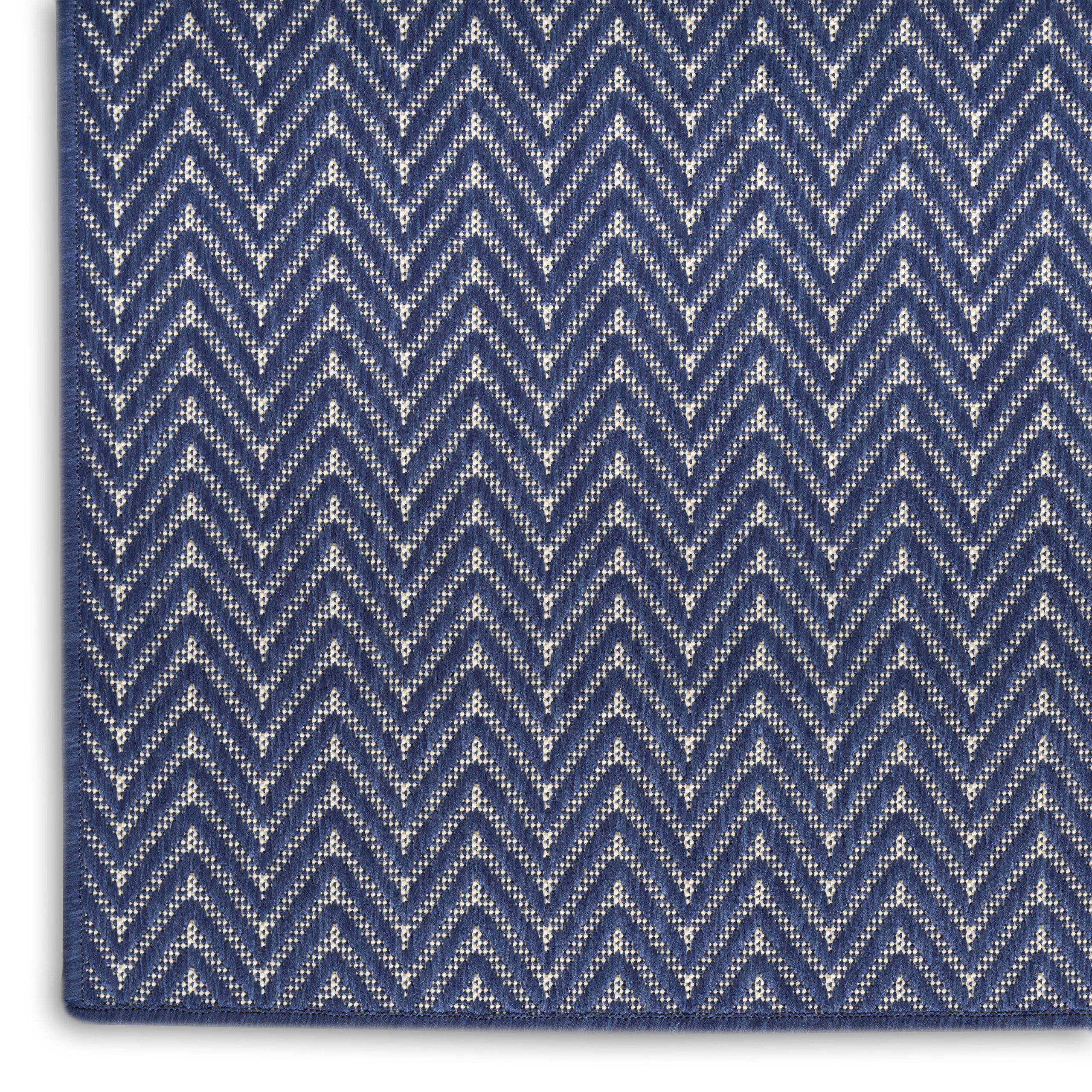 Nourison Horizon Indoor/Outdoor HOZ02 Navy Area Rug - Image 2