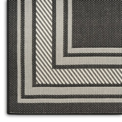Alternative view of Nourison Horizon Indoor/Outdoor HOZ03 Black Area Rug