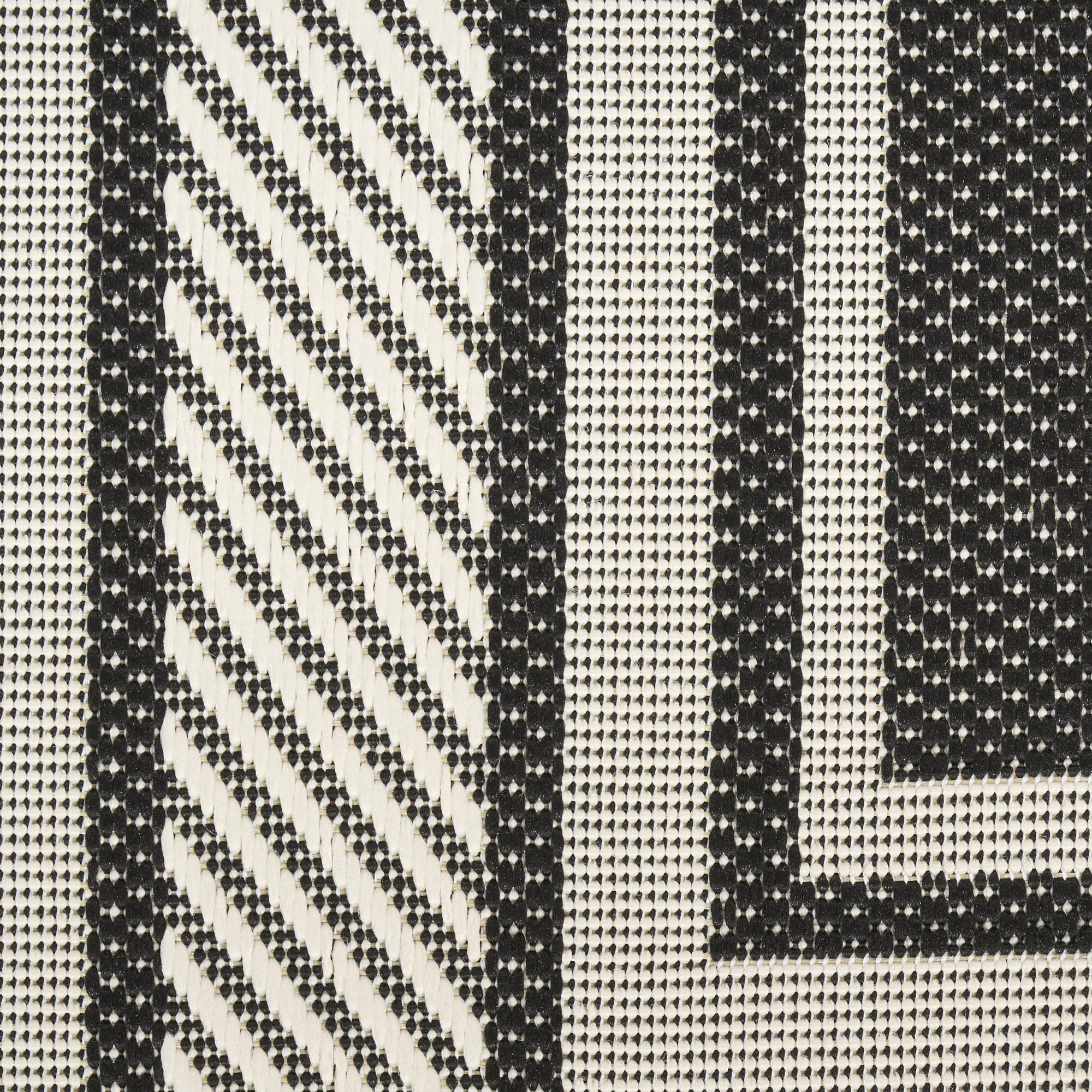 Nourison Horizon Indoor/Outdoor HOZ03 Black Area Rug - Image 4