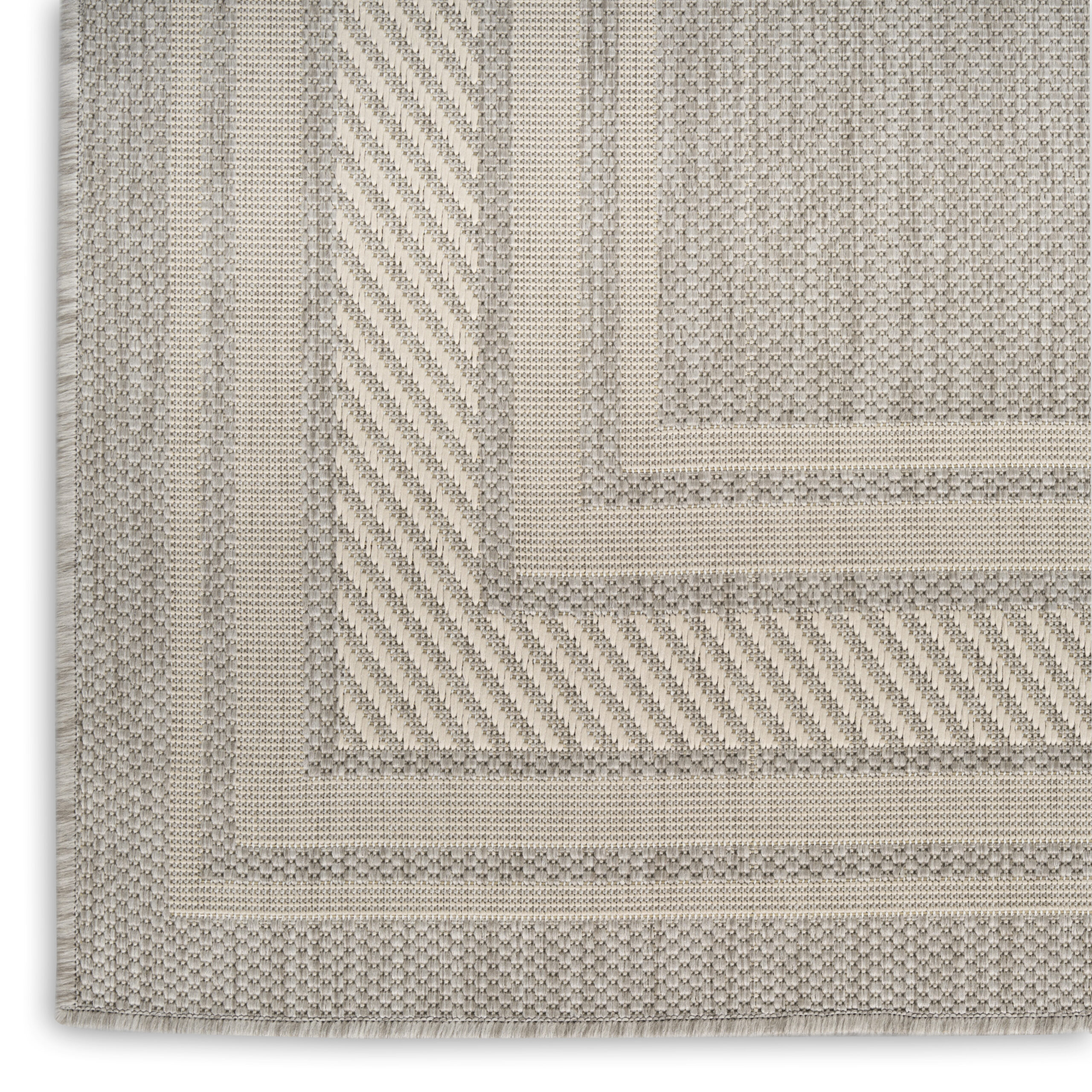 Nourison Horizon Indoor/Outdoor HOZ03 Grey Area Rug - Image 2