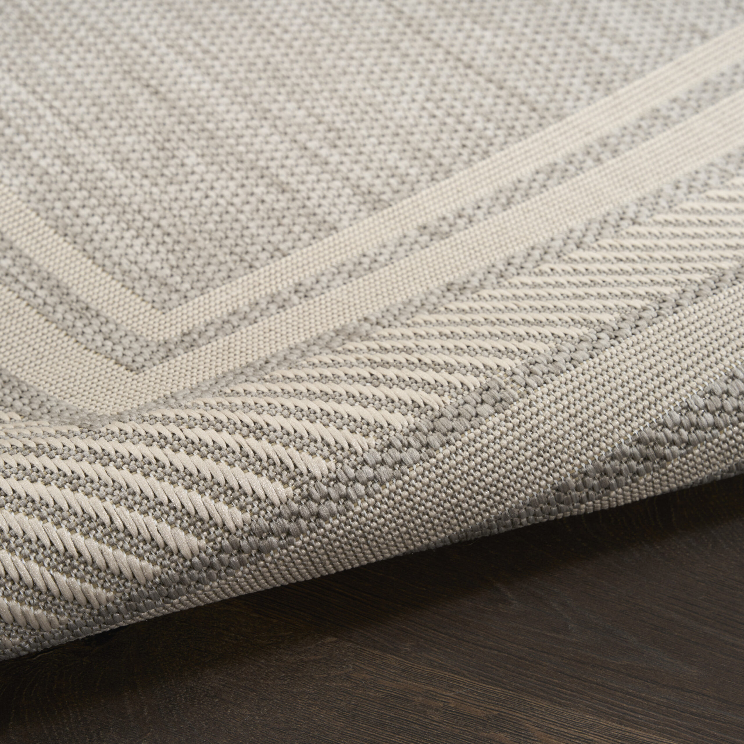 Nourison Horizon Indoor/Outdoor HOZ03 Grey Area Rug - Image 3