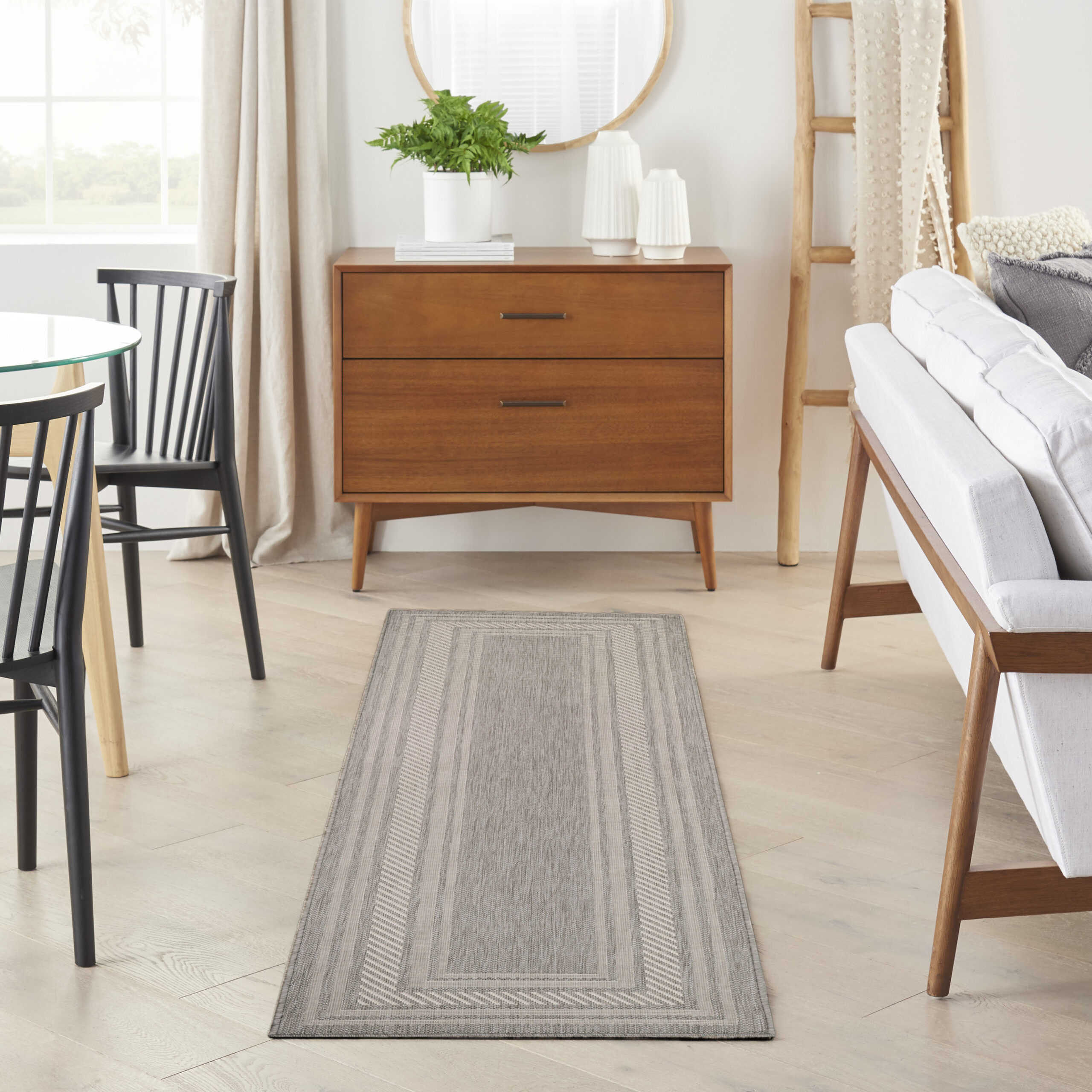 Nourison Horizon Indoor/Outdoor HOZ03 Grey Area Rug - Image 5