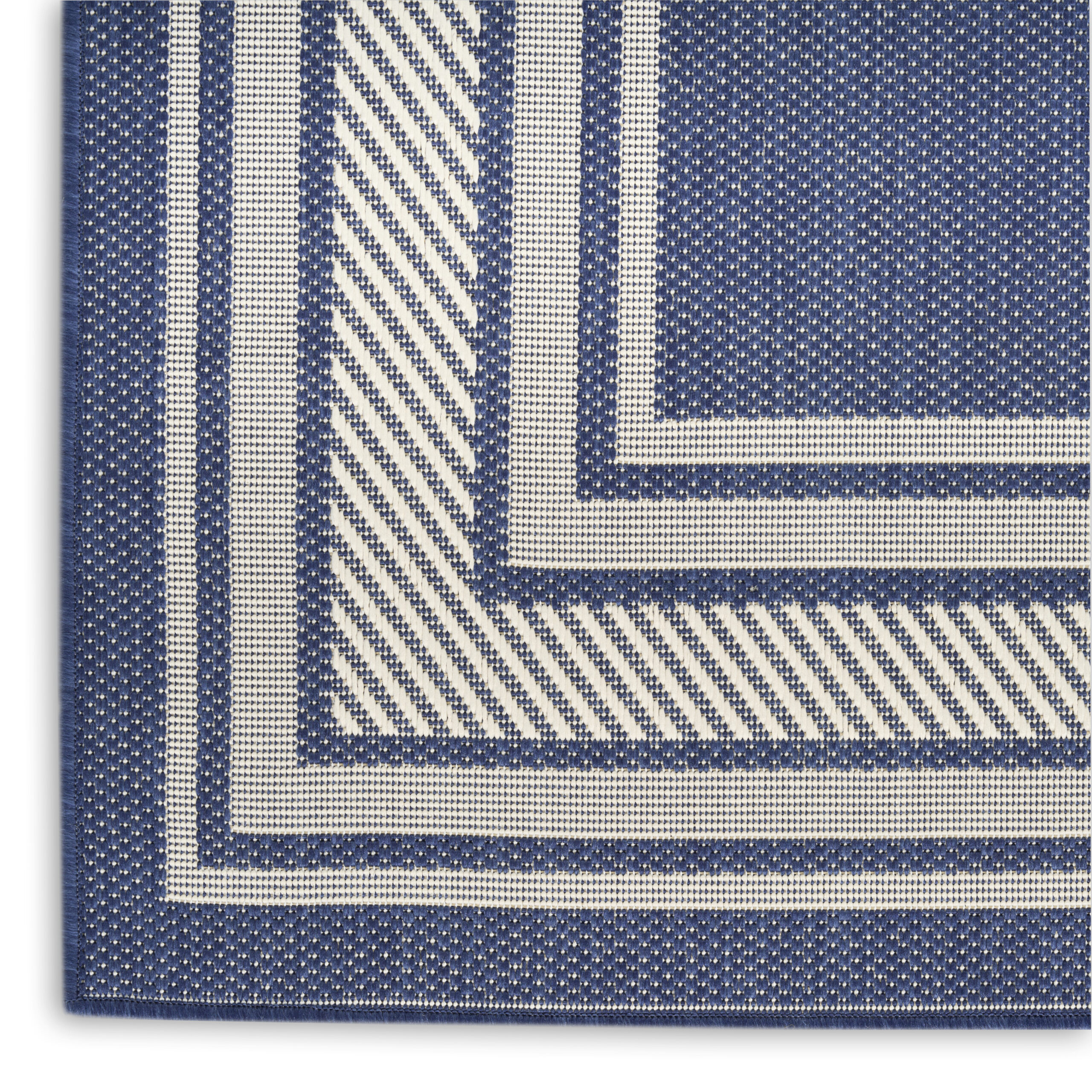 Nourison Horizon Indoor/Outdoor HOZ03 Navy Area Rug - Image 2