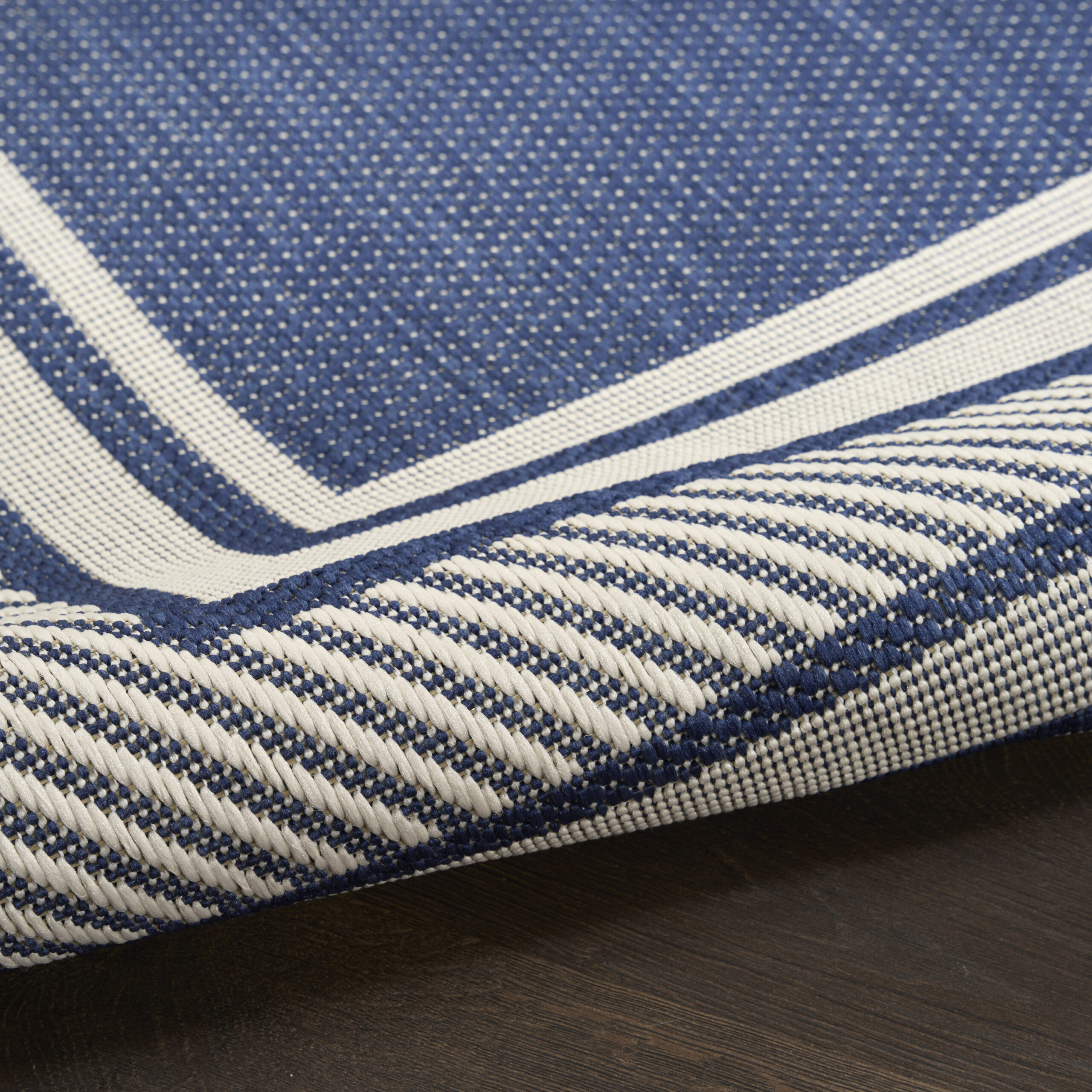 Nourison Horizon Indoor/Outdoor HOZ03 Navy Area Rug - Image 3