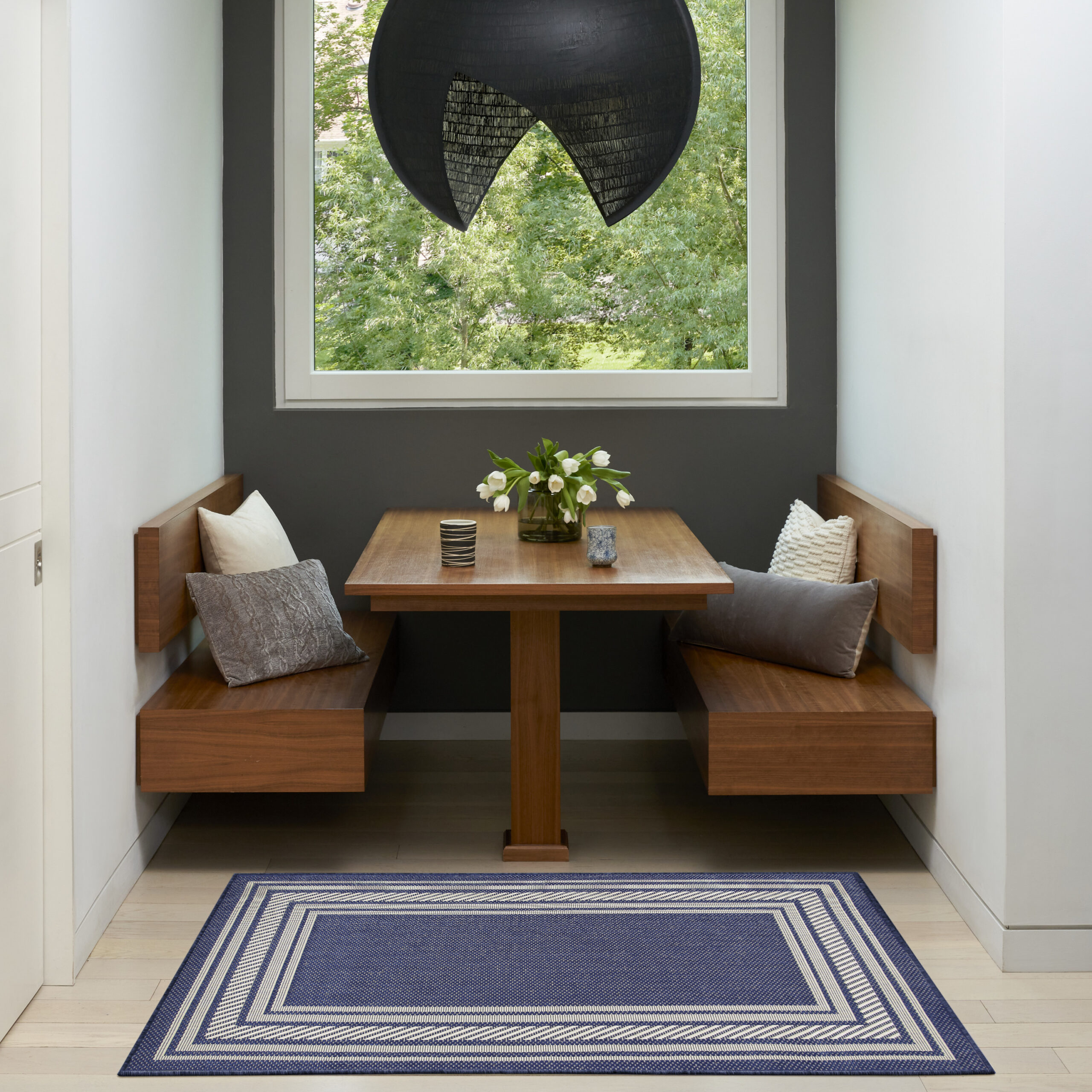 Nourison Horizon Indoor/Outdoor HOZ03 Navy Area Rug - Image 5
