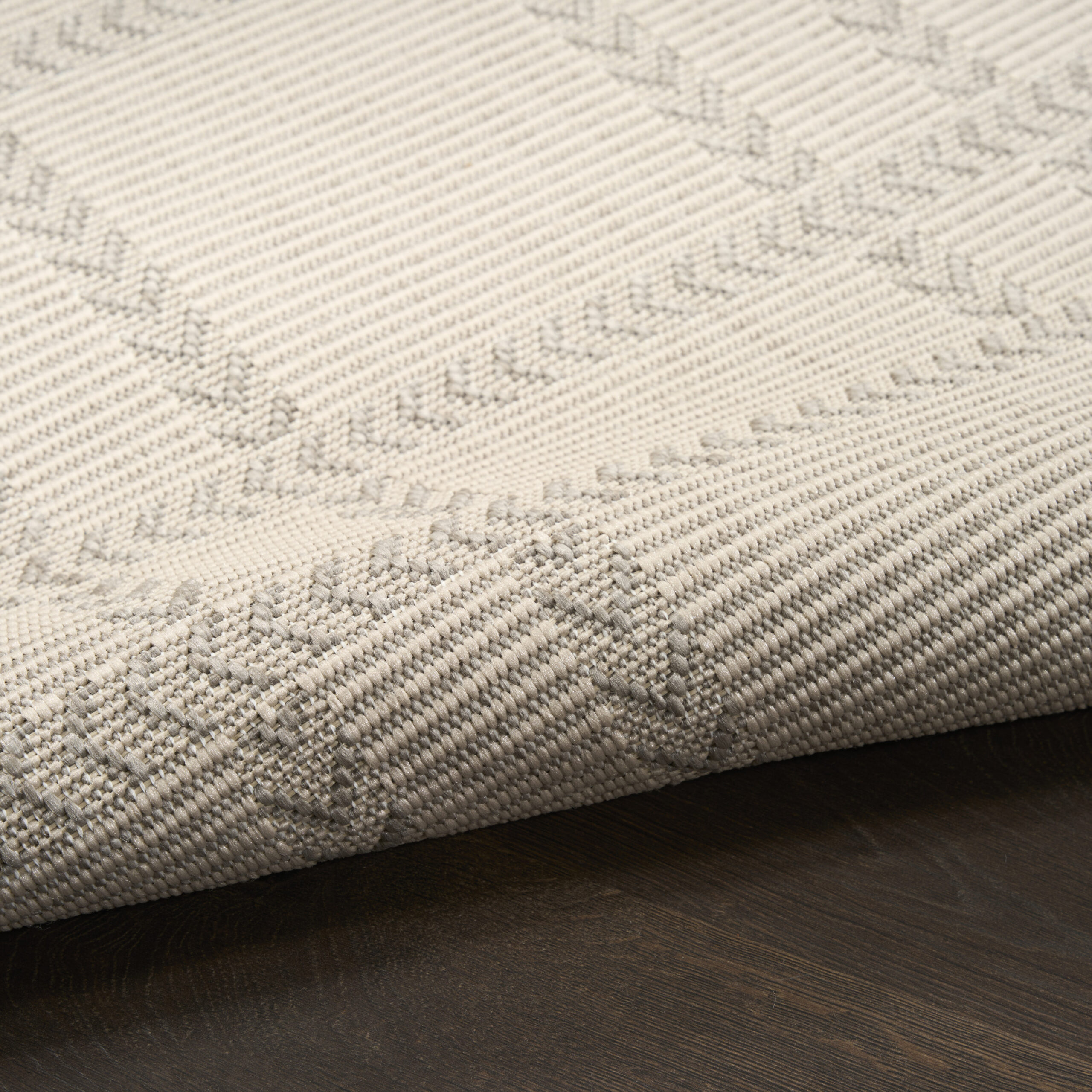 Nourison Horizon Indoor/Outdoor HOZ04 Grey Area Rug - Image 3