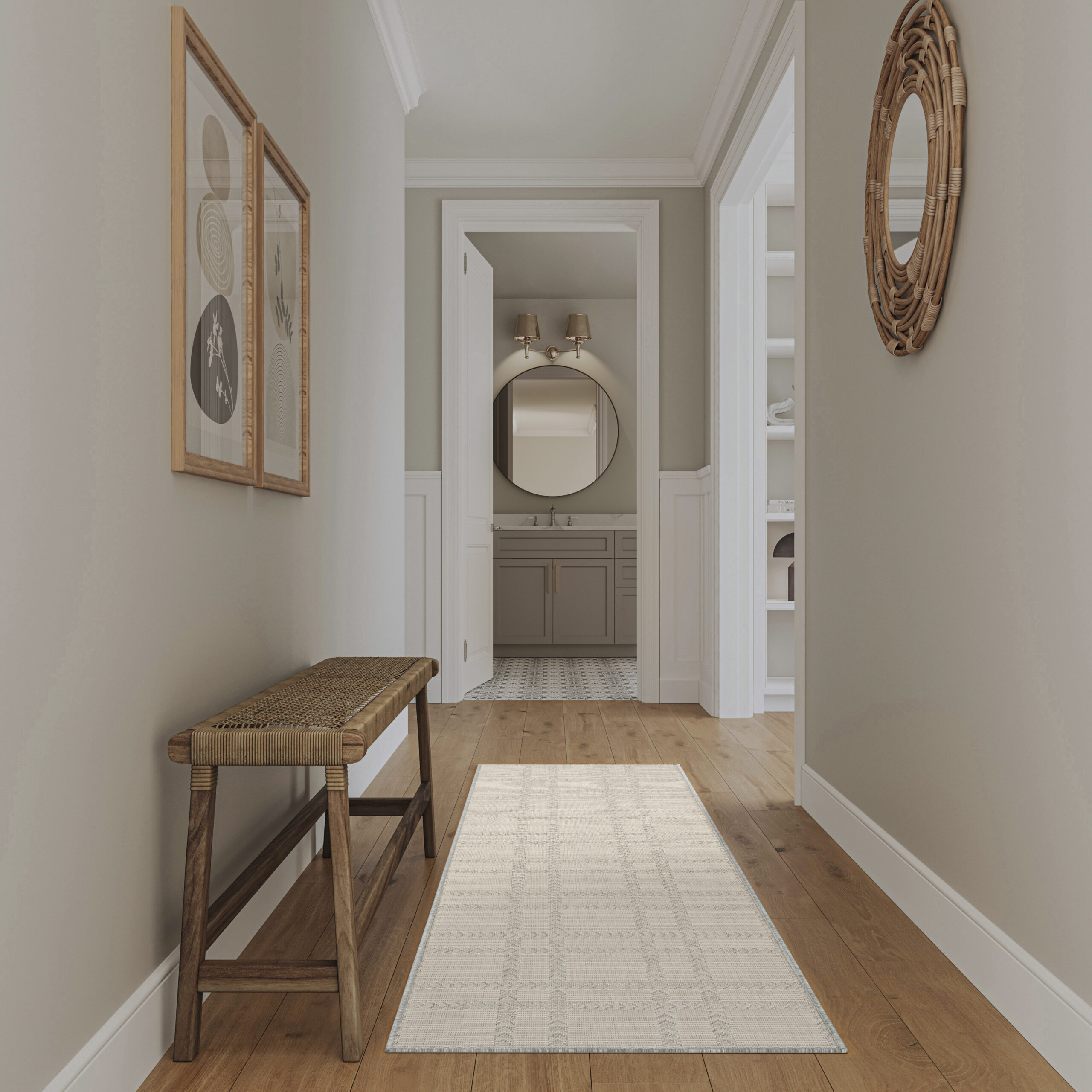 Nourison Horizon Indoor/Outdoor HOZ04 Grey Area Rug - Image 6