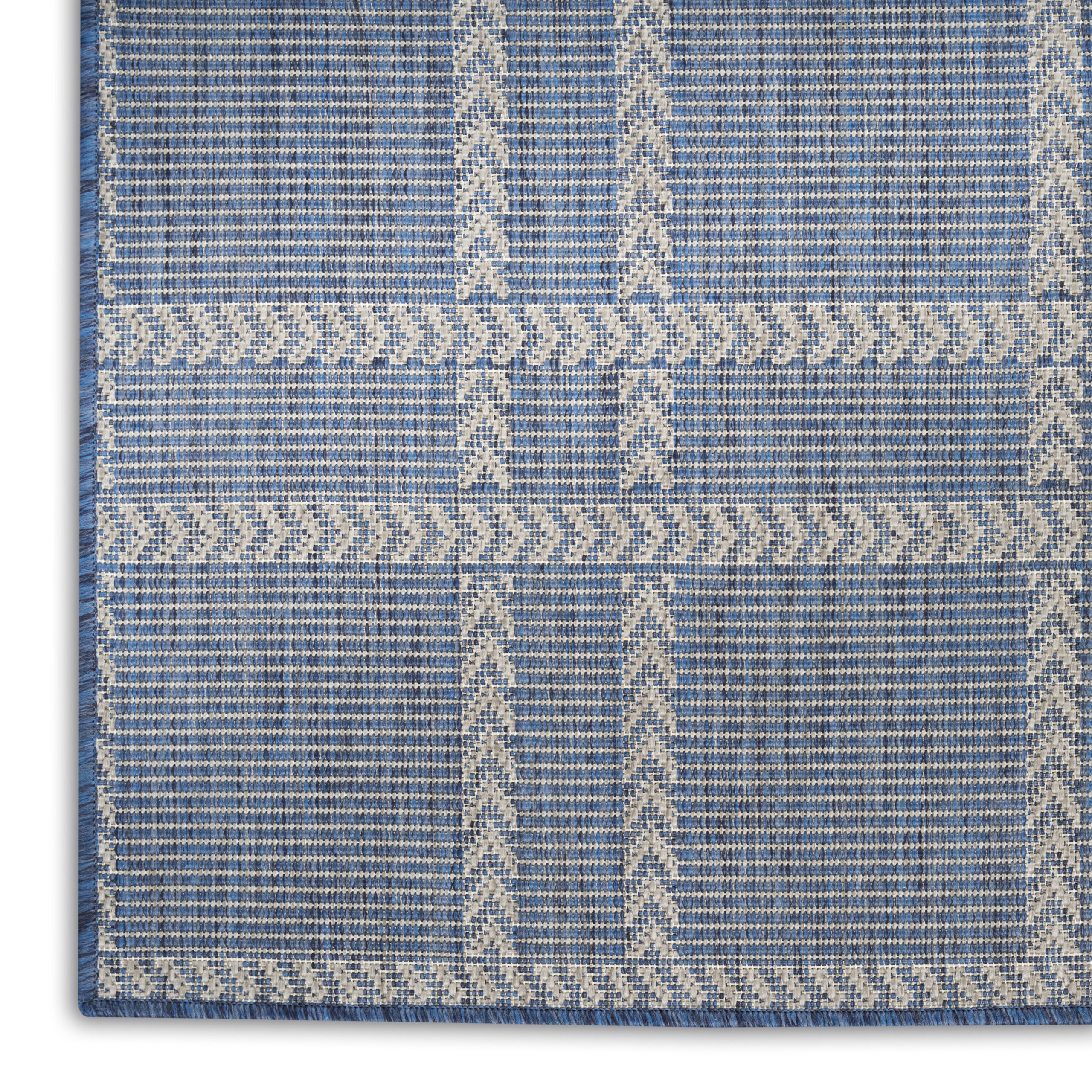 Nourison Horizon Indoor/Outdoor HOZ04 Navy Area Rug - Image 2