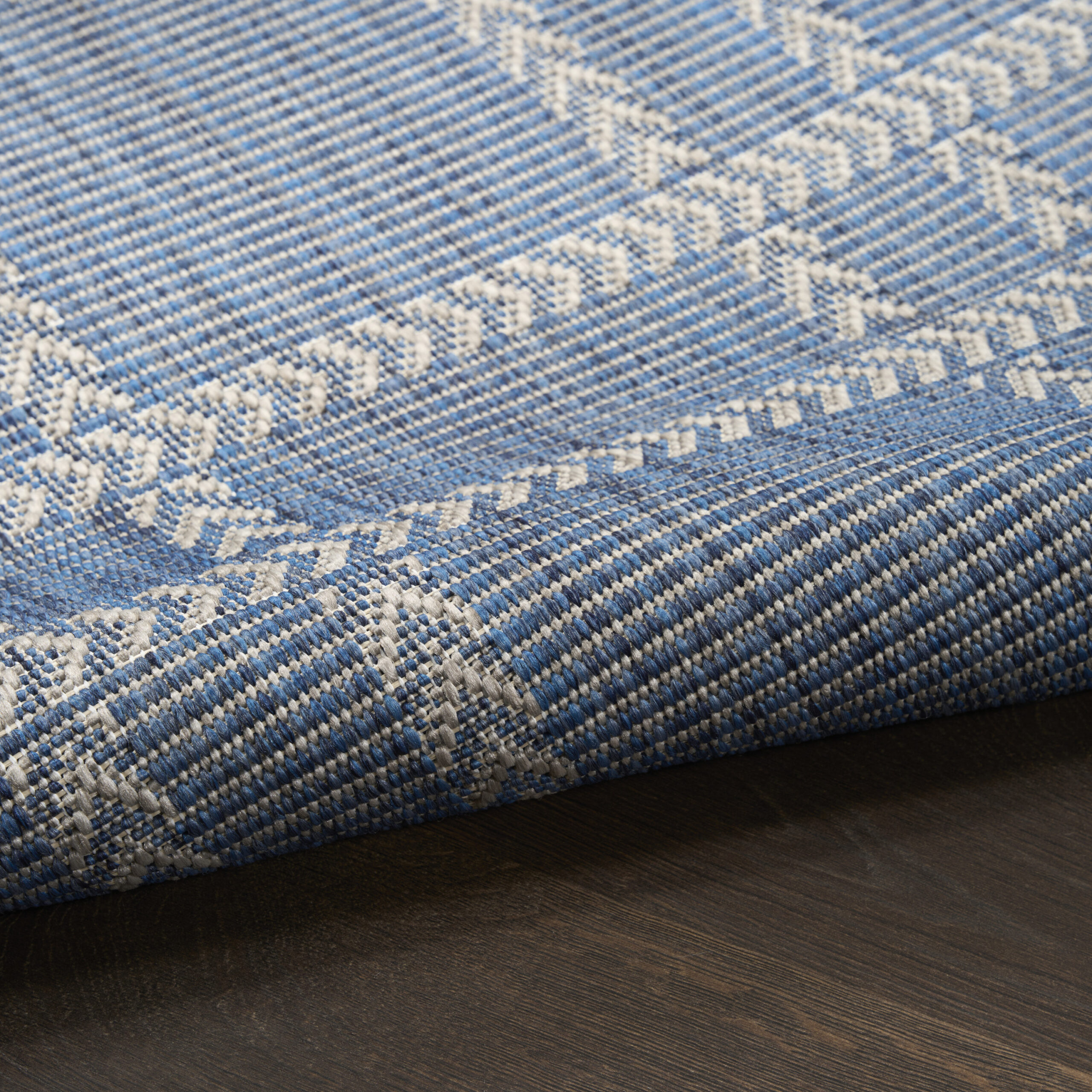 Nourison Horizon Indoor/Outdoor HOZ04 Navy Area Rug - Image 3