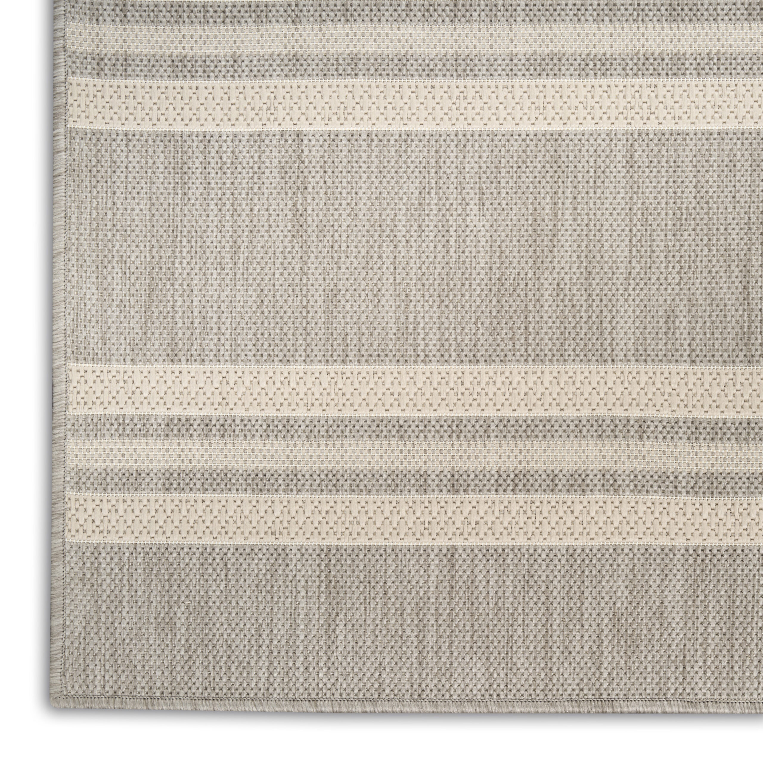 Nourison Horizon Indoor/Outdoor HOZ05 Grey Area Rug - Image 2