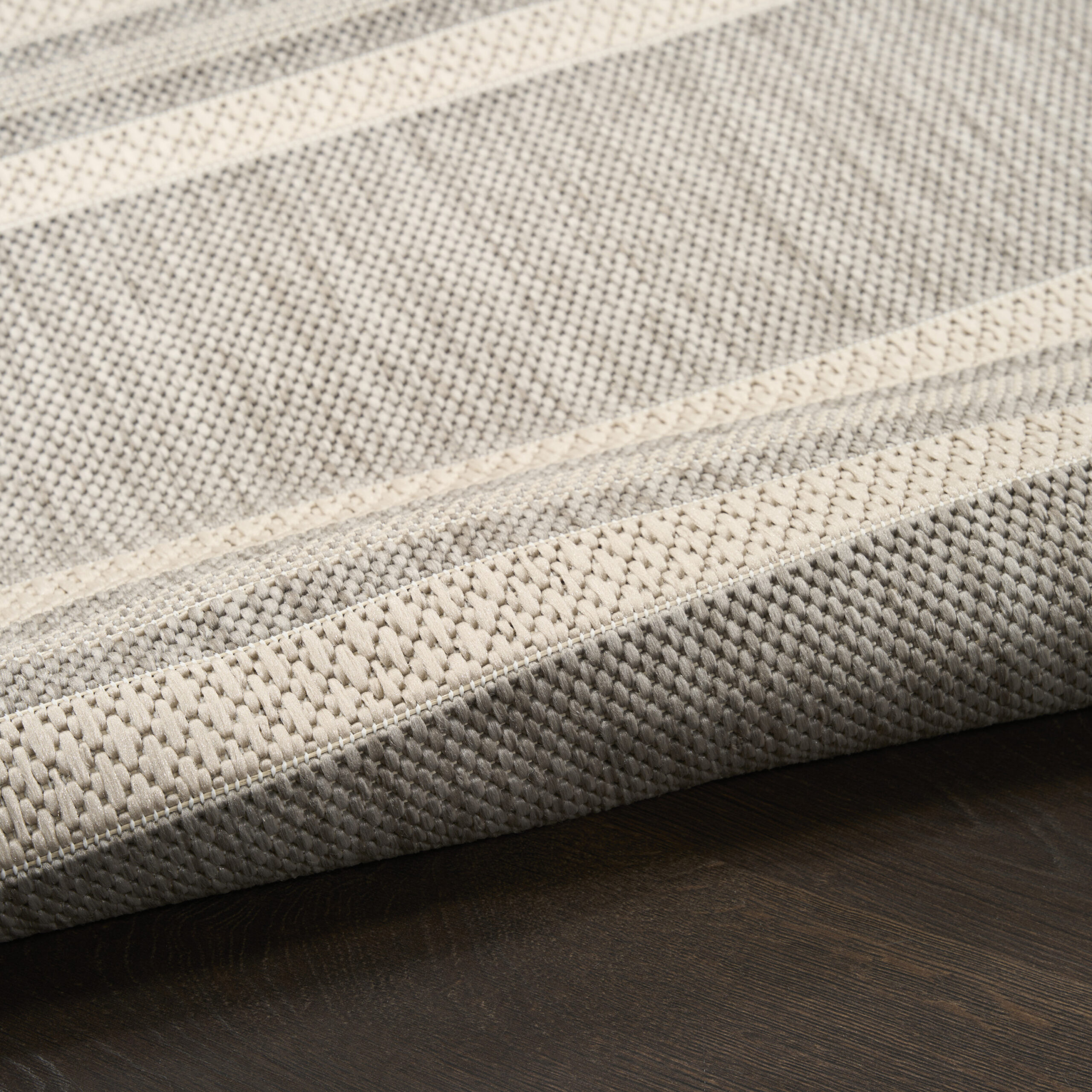 Nourison Horizon Indoor/Outdoor HOZ05 Grey Area Rug - Image 3