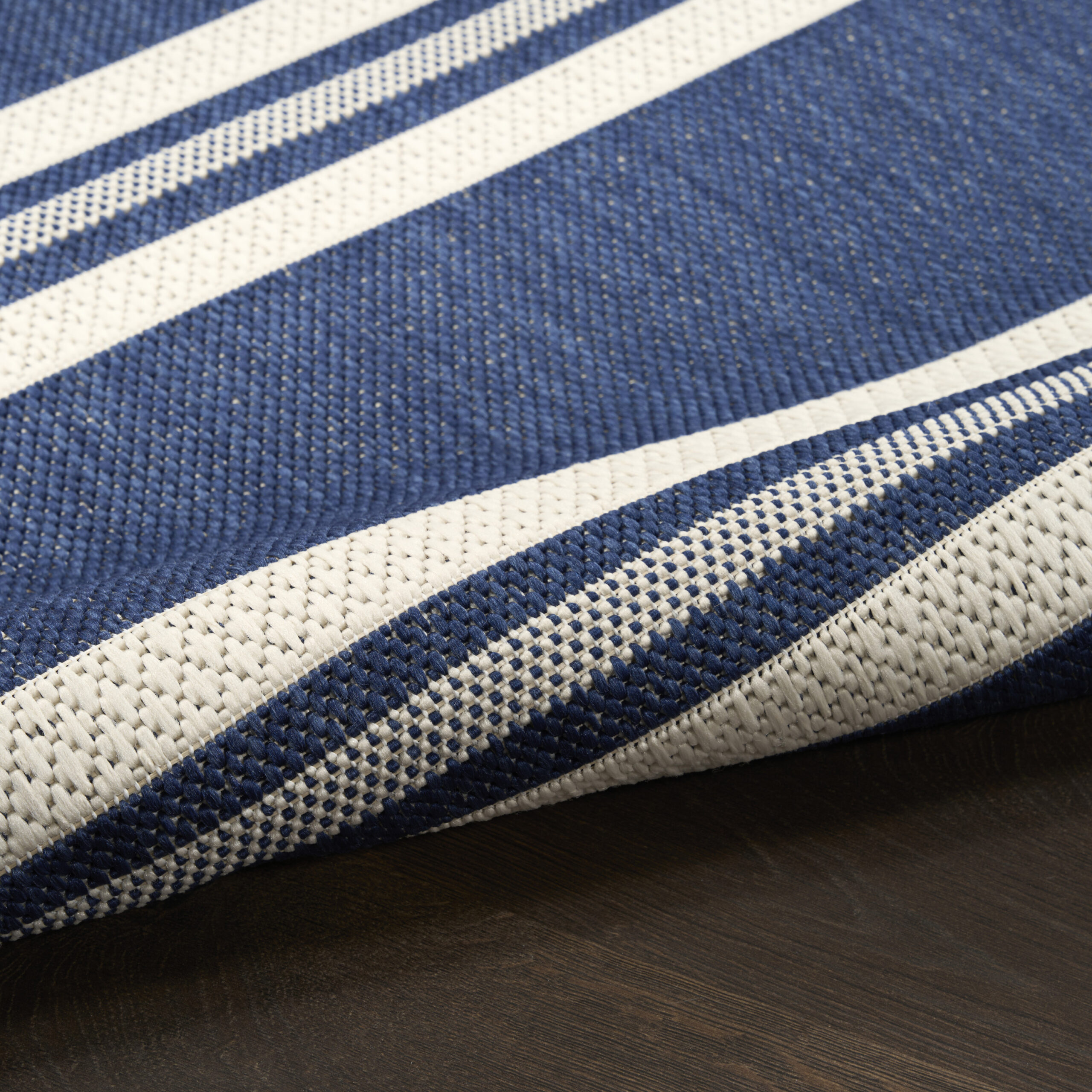Nourison Horizon Indoor/Outdoor HOZ05 Navy Area Rug - Image 3