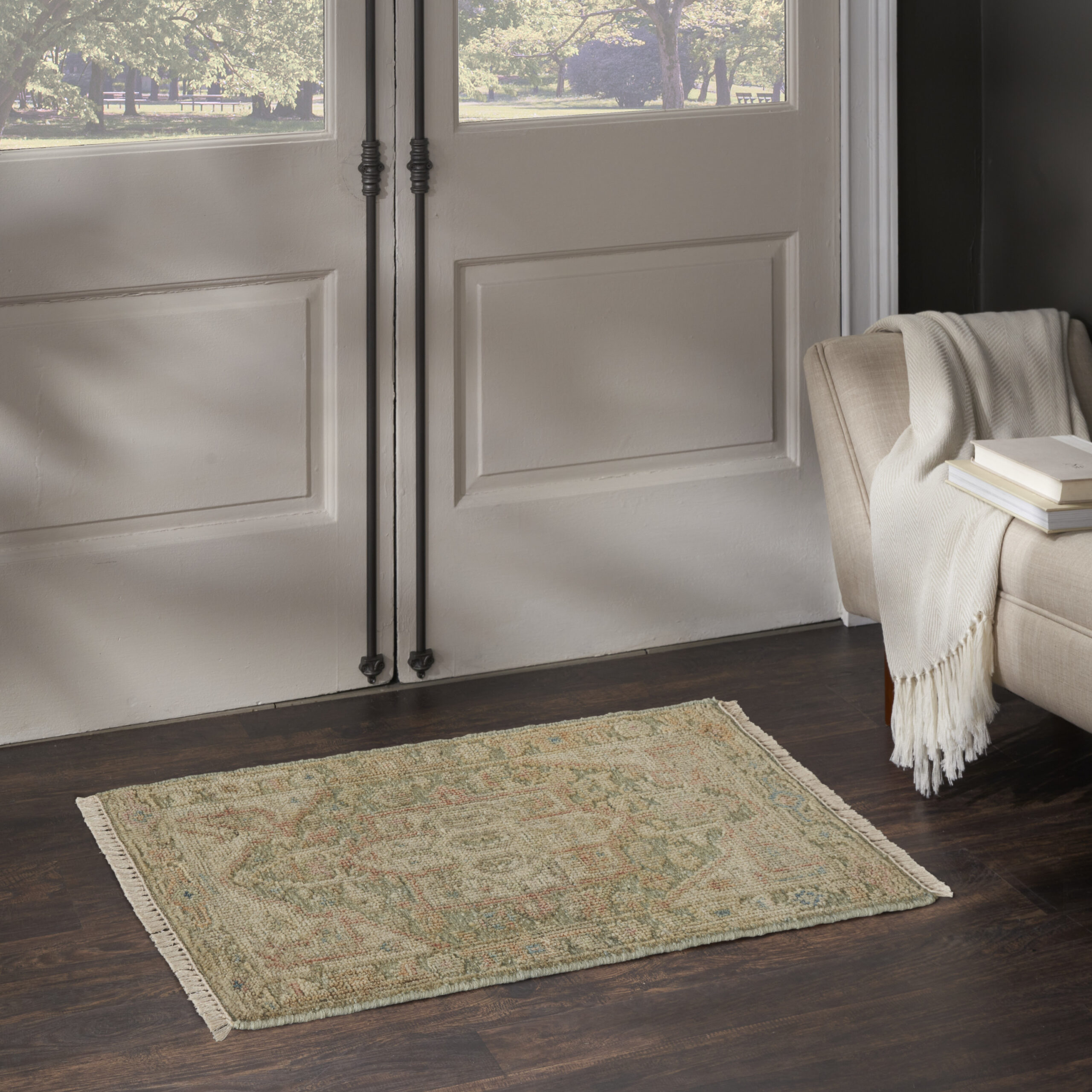 Nourison Heritage Vine HTV03 Light Blue Area Rug - Image 5