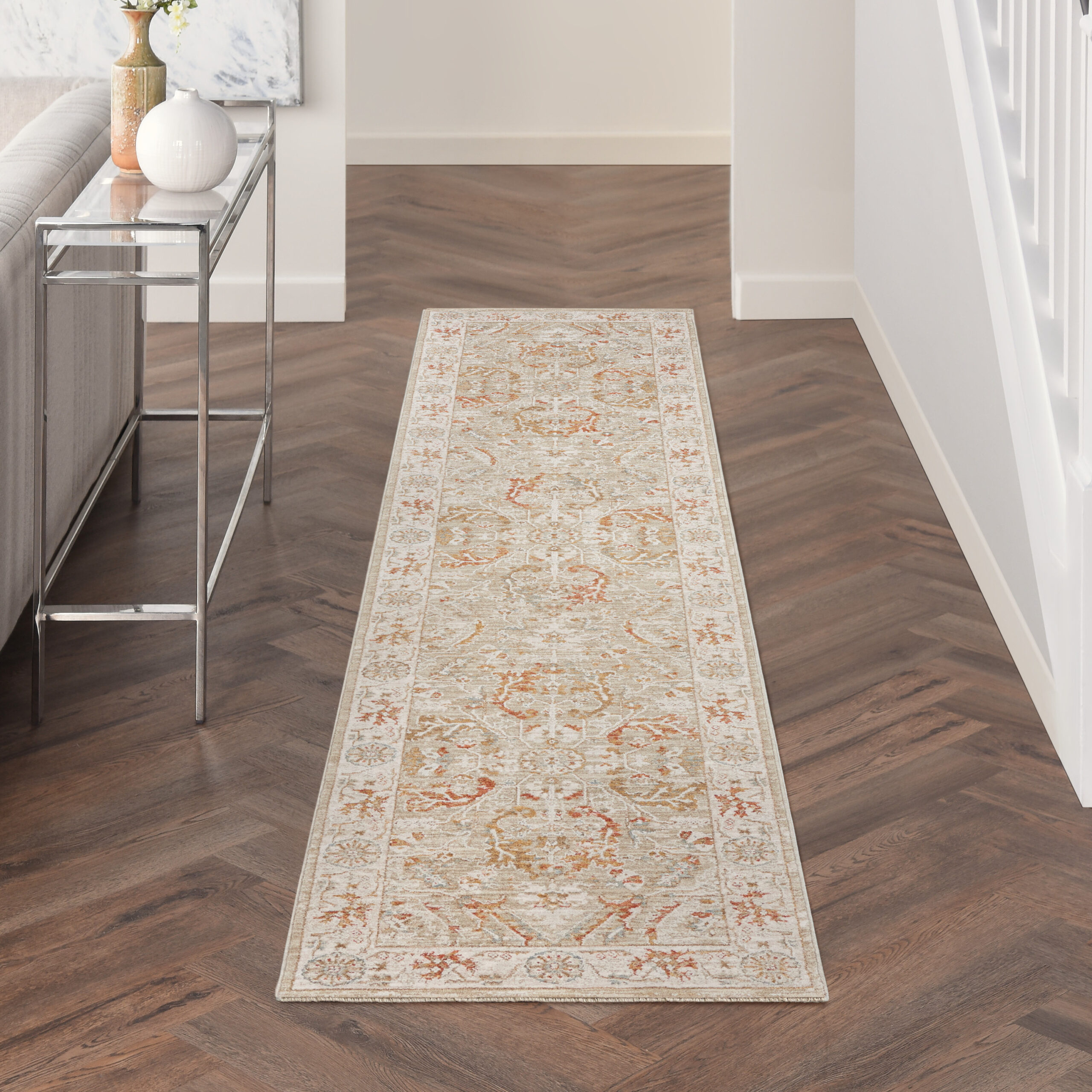 Nourison Infinite IFT01 Sage Ivory Area Rug - Image 5