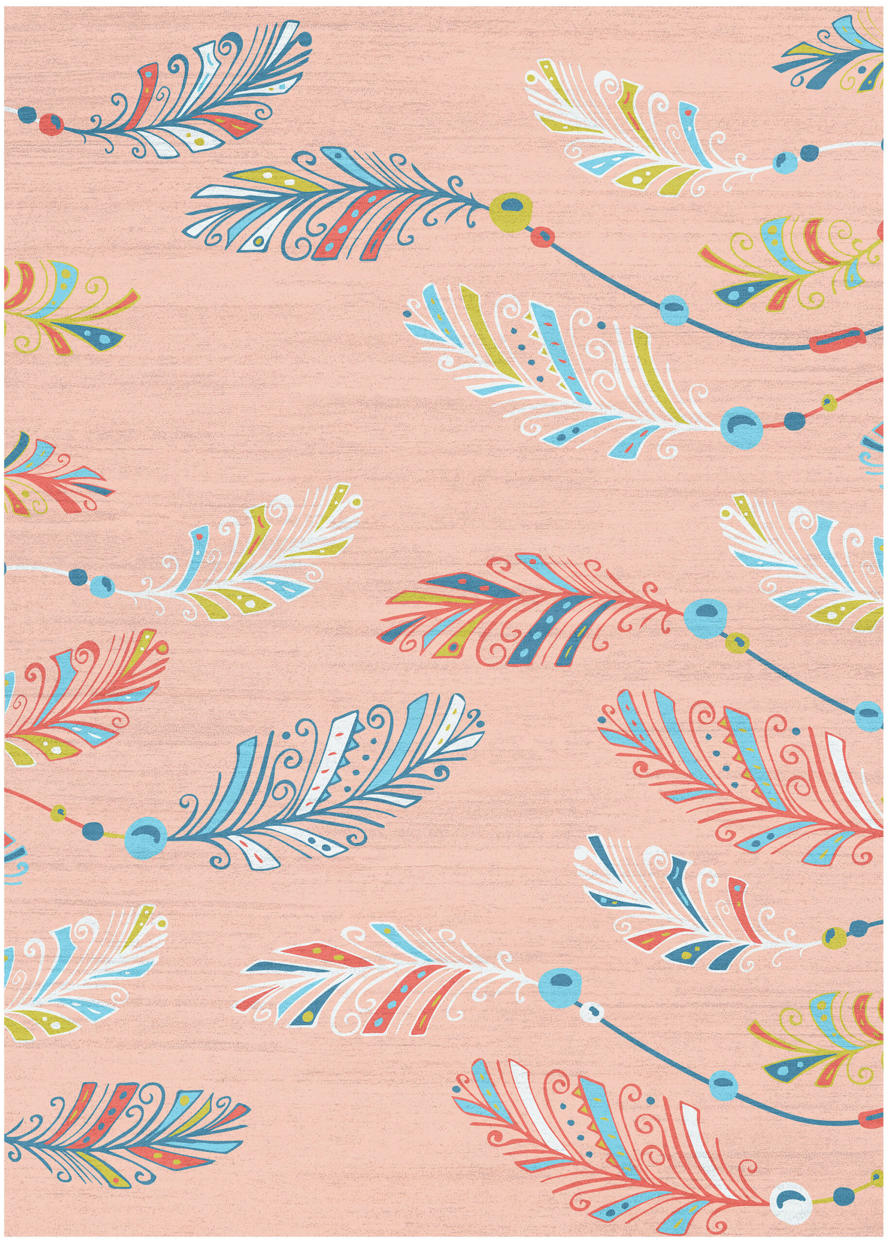 Nourison Imagination IMA12 Pink Multicolor Area Rug