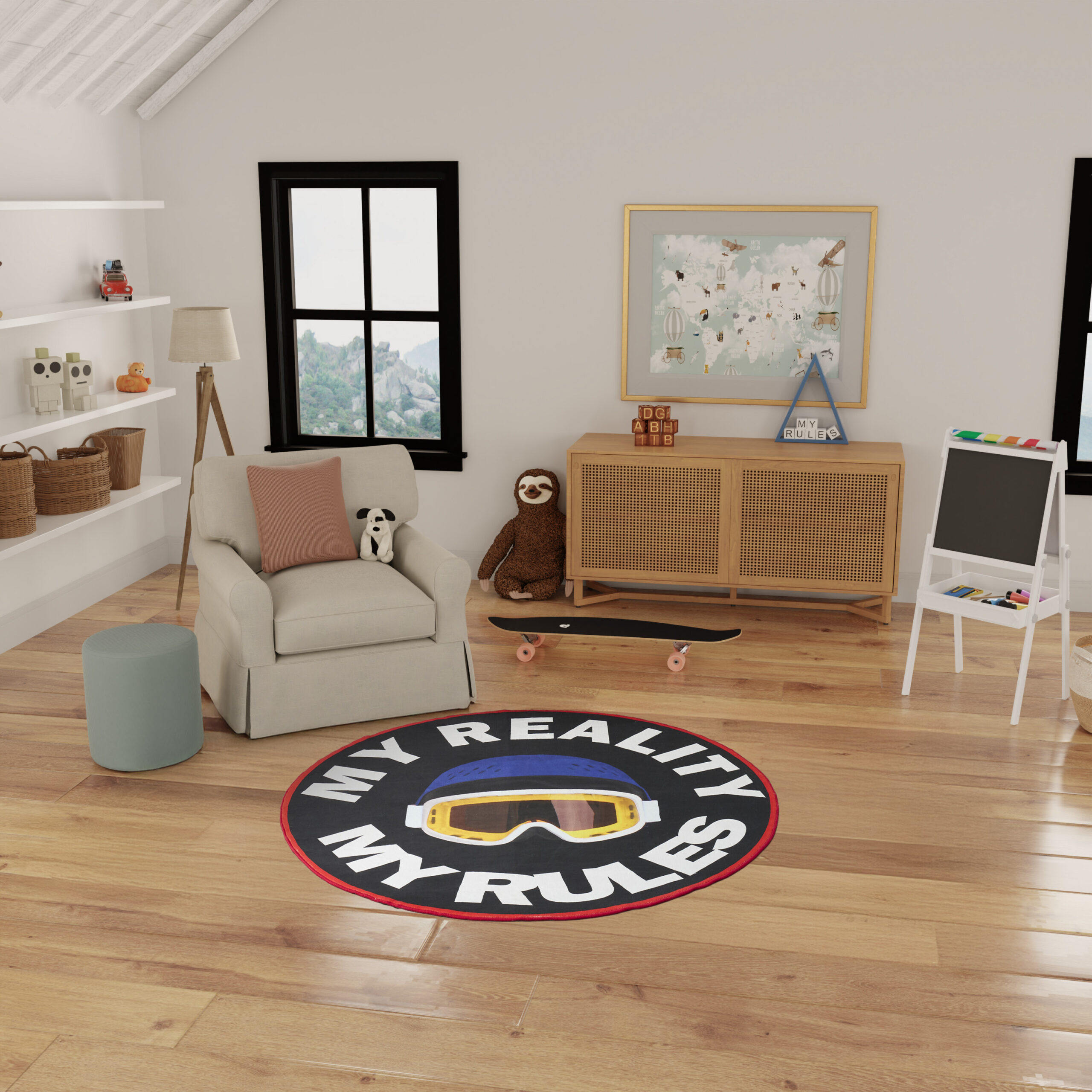 Nourison Imagination IMA24 Multicolor Area Rug - Image 5