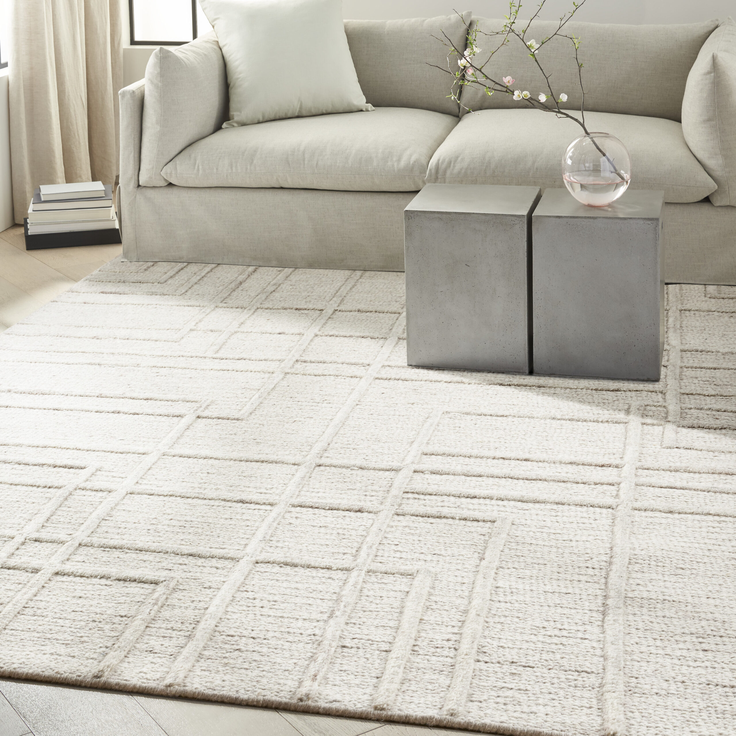 Calvin Klein CK045 Impressions IMP01 Ivory Area Rug - Image 5