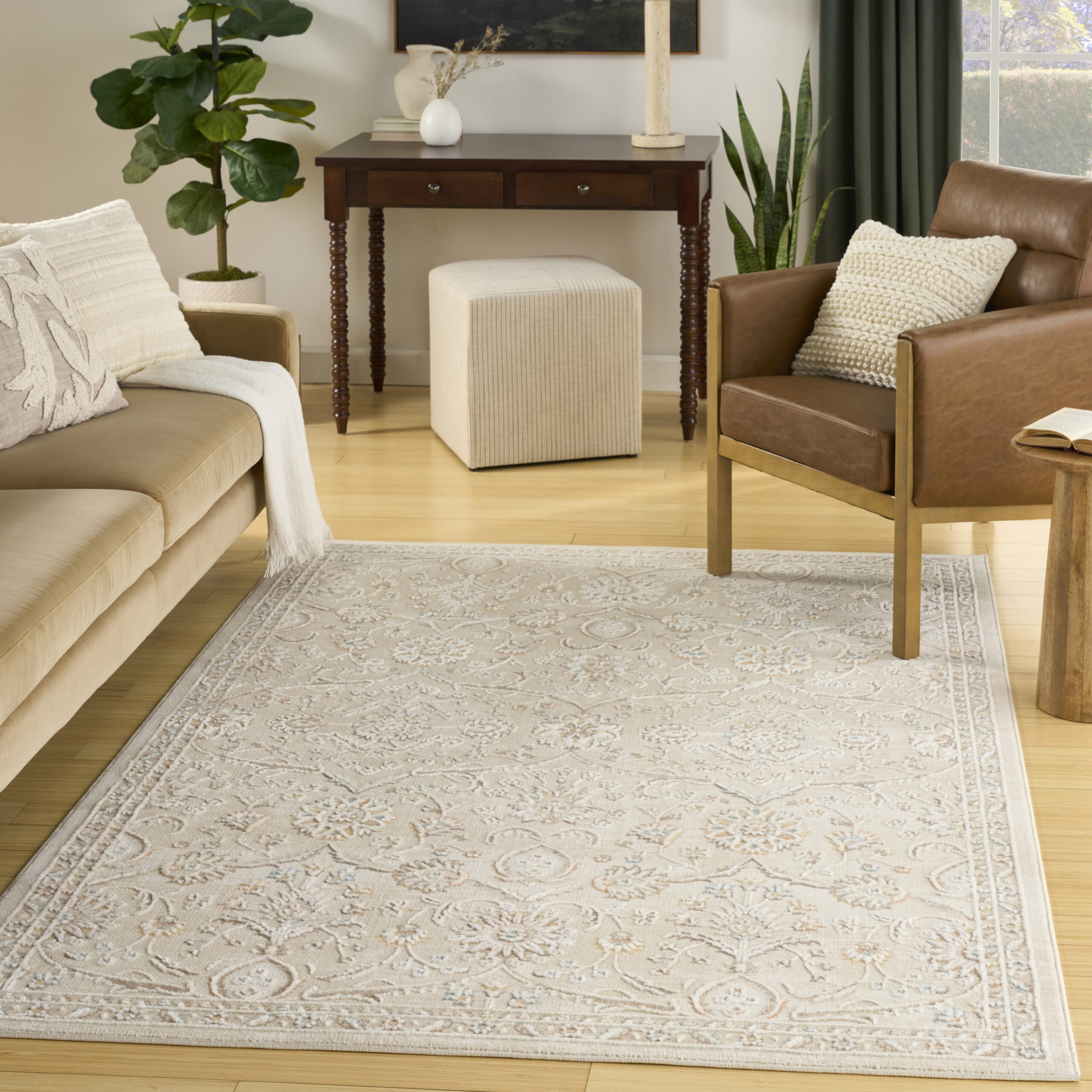Nourison Isla ISL01 Ivory Area Rug - Image 5