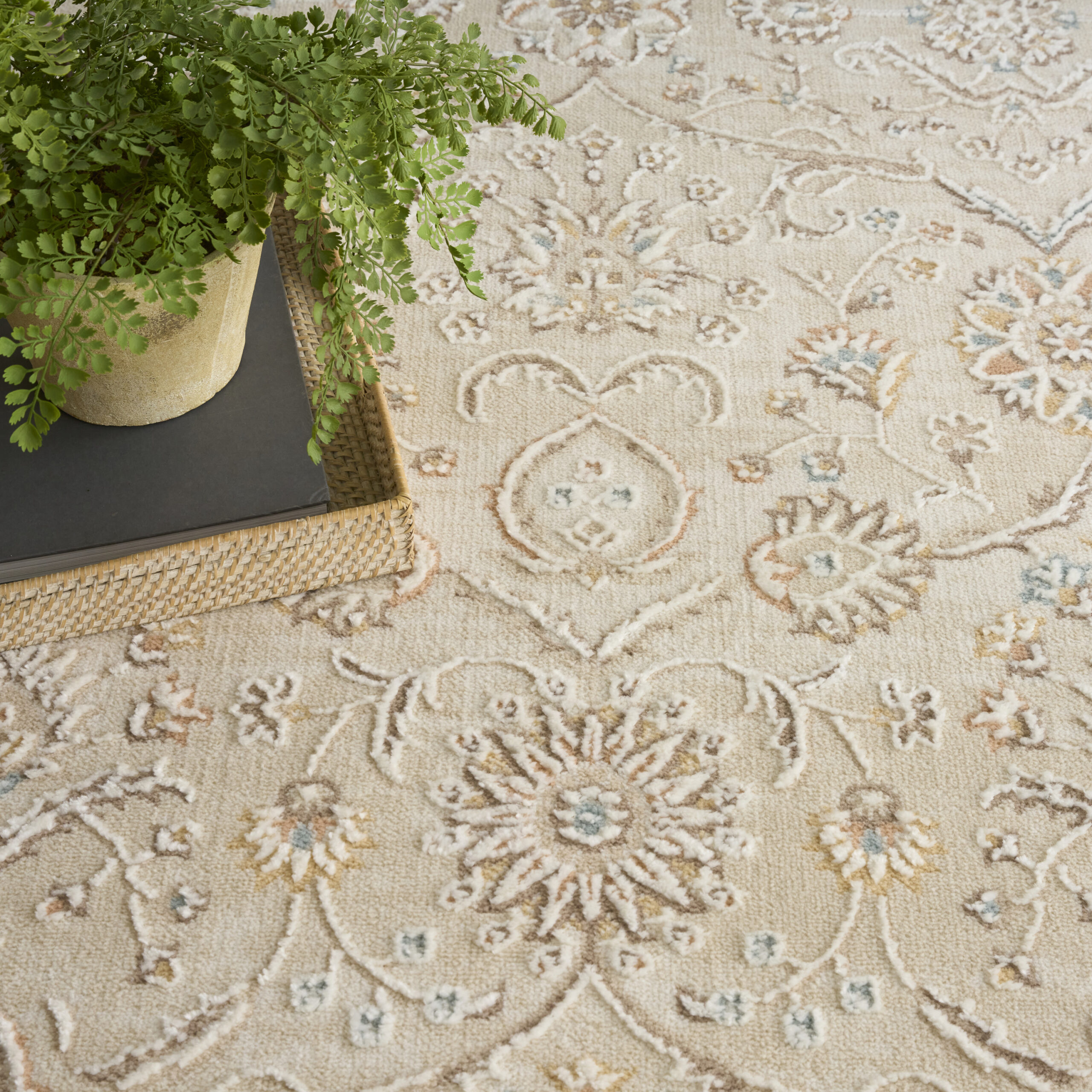 Nourison Isla ISL01 Ivory Area Rug - Image 6