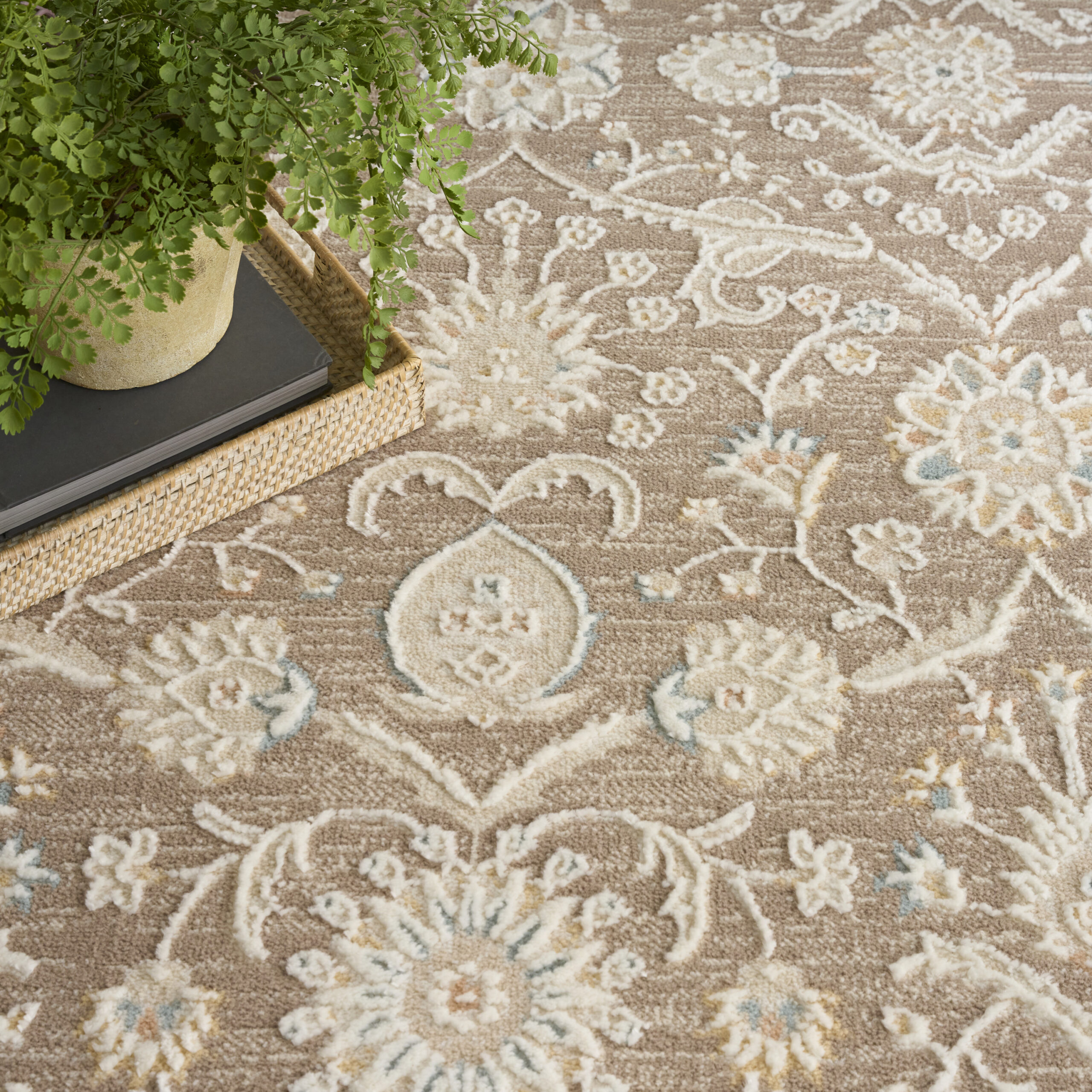 Nourison Isla ISL01 Mocha Area Rug - Image 6