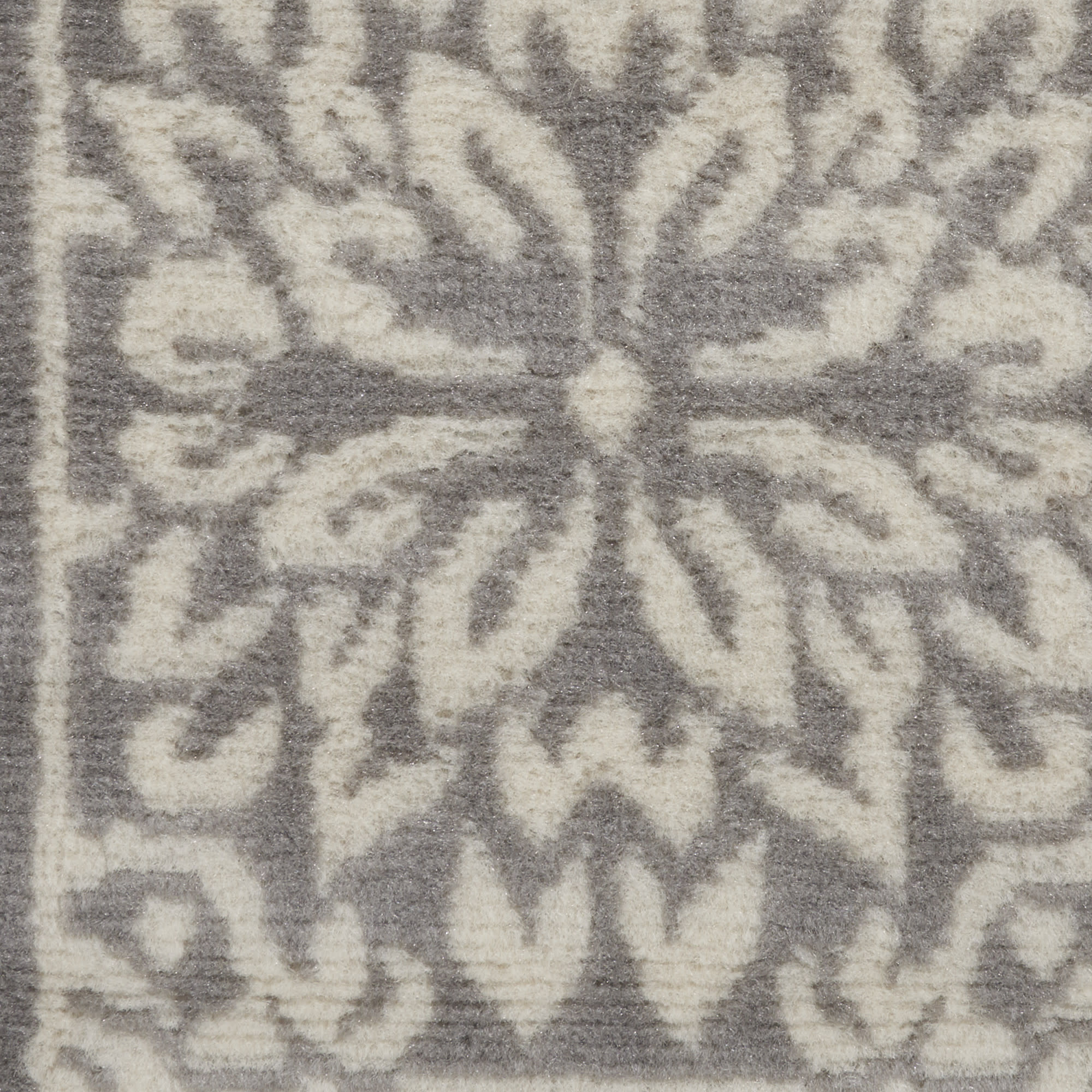 Nourison Jubilant JUB06 Ivory Grey Area Rug - Image 4