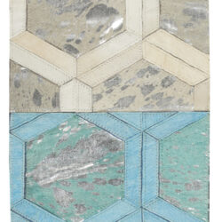 Michael Amini City Chic MA100 AMBER, TANGERINE, SNOW, TURQUOISE, SILVER, COBALT Area Rug