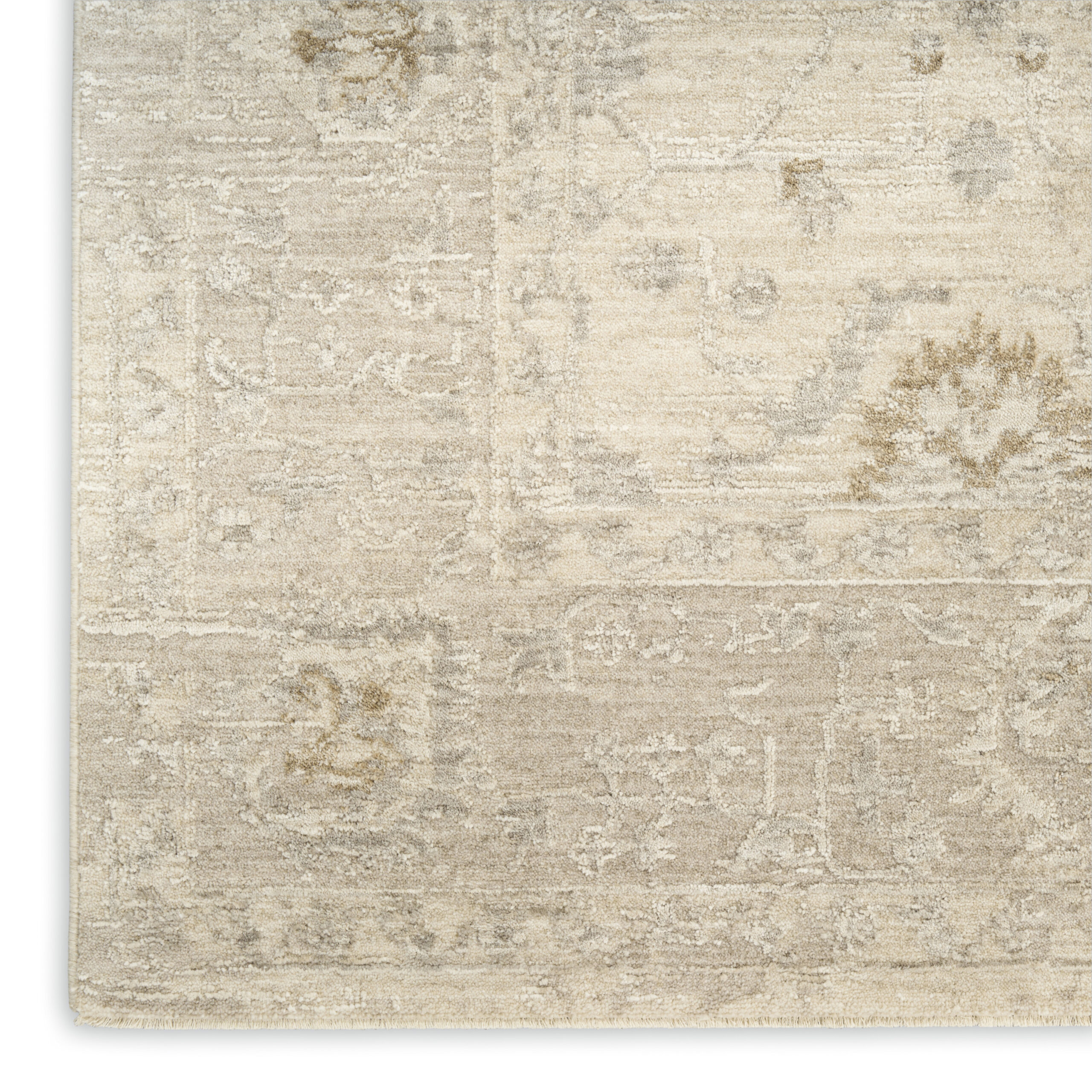 Nourison Moonlit MLI01 Ivory Grey Area Rug - Image 2