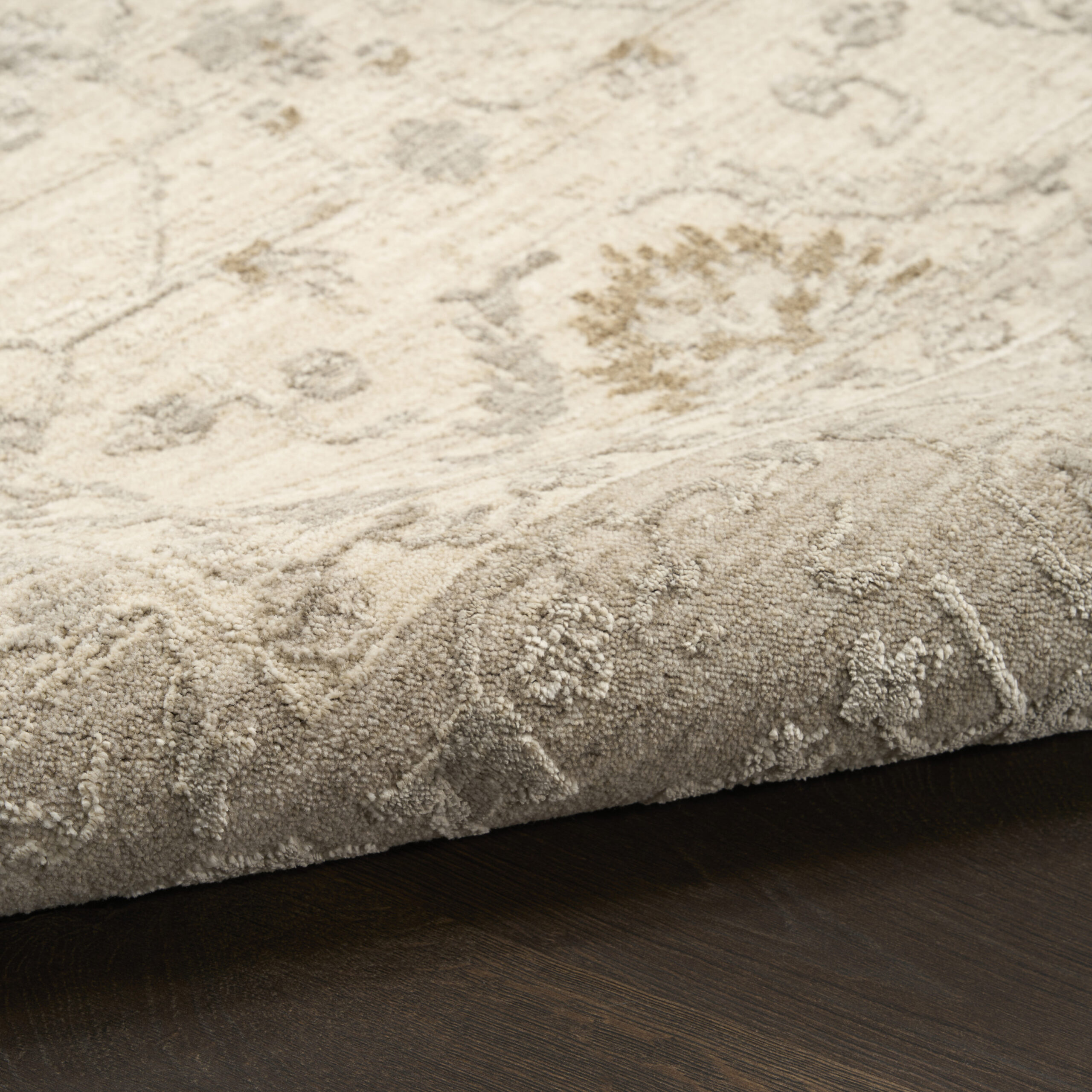 Nourison Moonlit MLI01 Ivory Grey Area Rug - Image 3