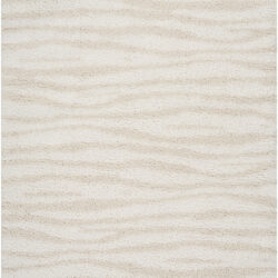 Nourison Modern Shag MMD05 Ivory Beige Area Rug
